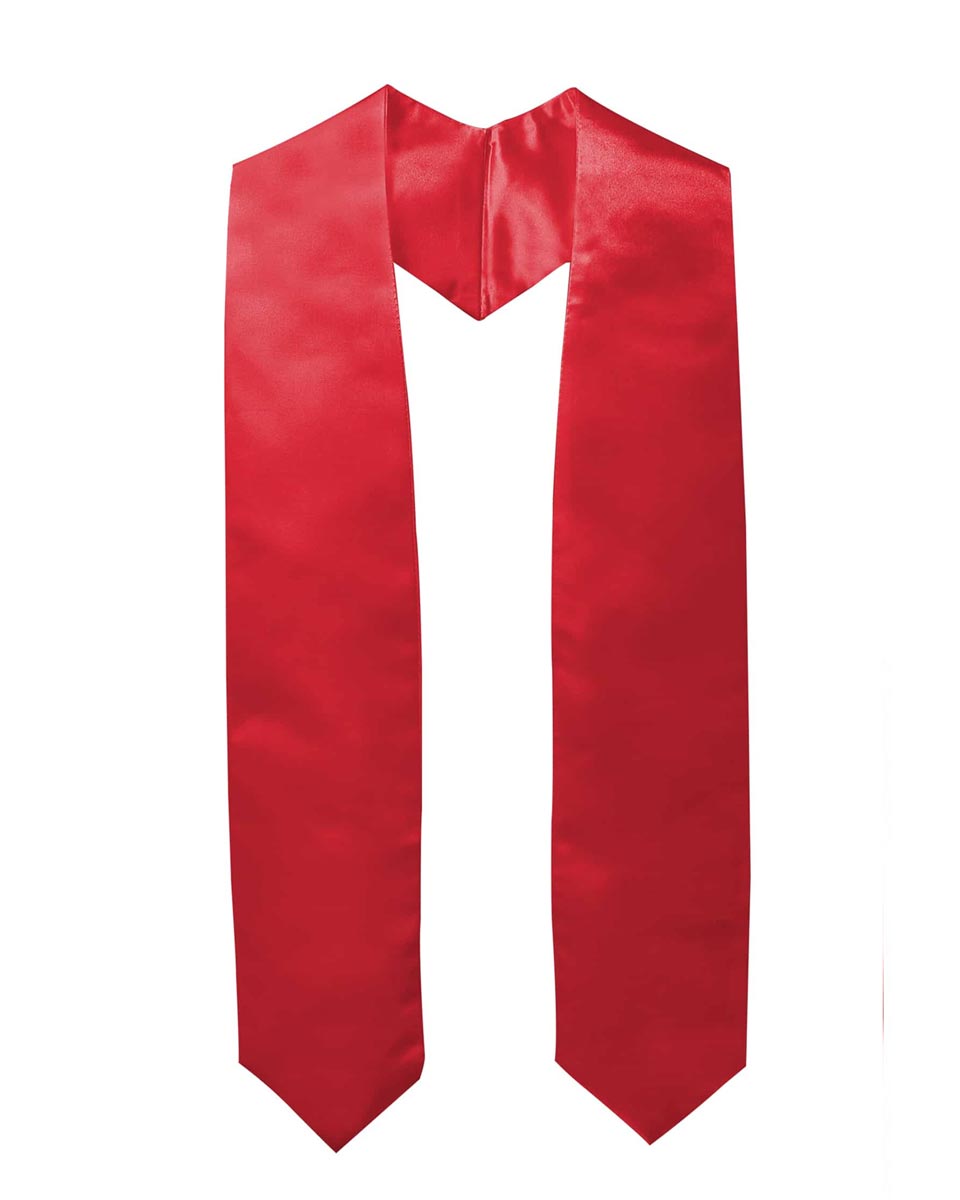 Plain Graduation Stole - 16 Colors Available