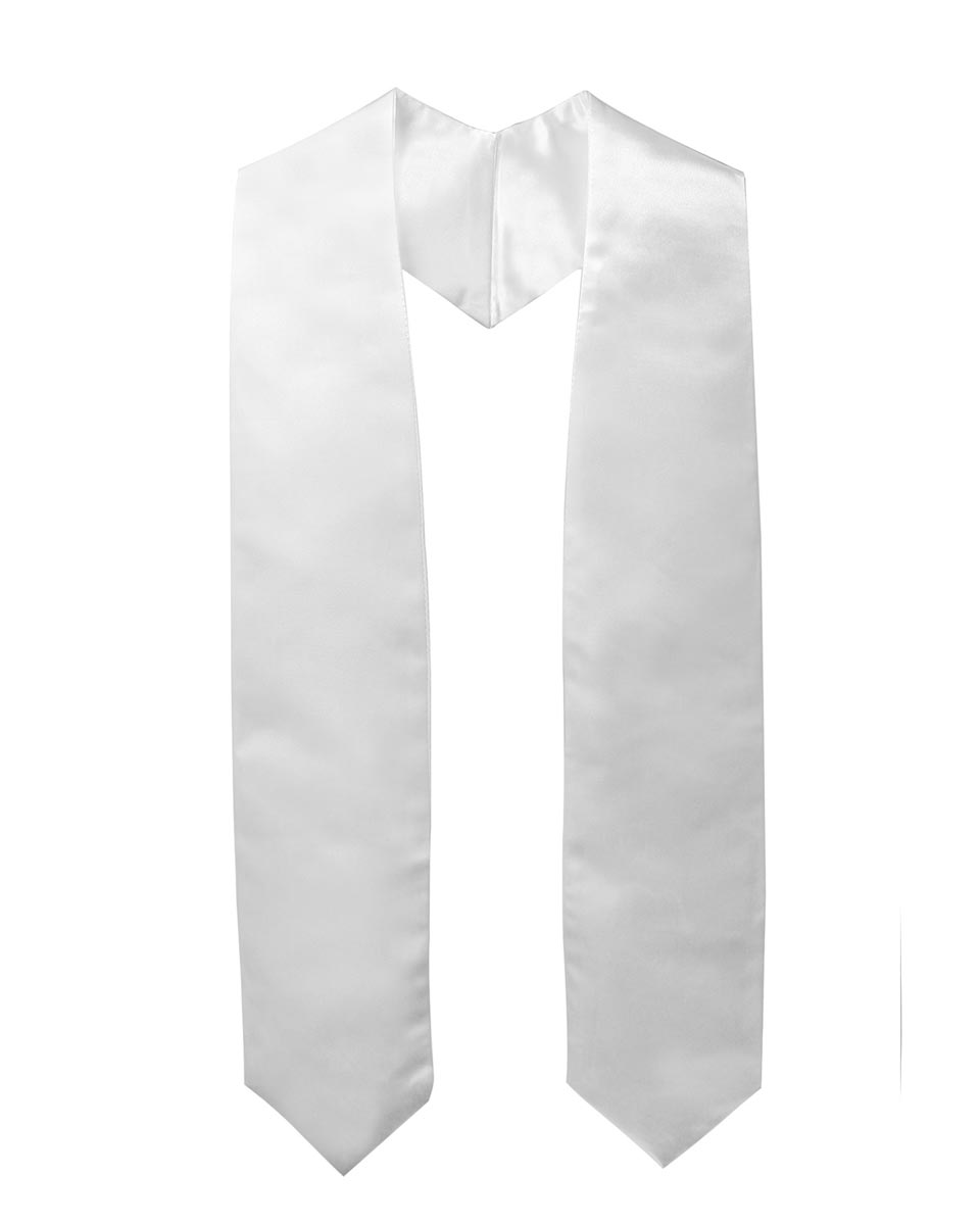 Plain Graduation Stole - 16 Colors Available