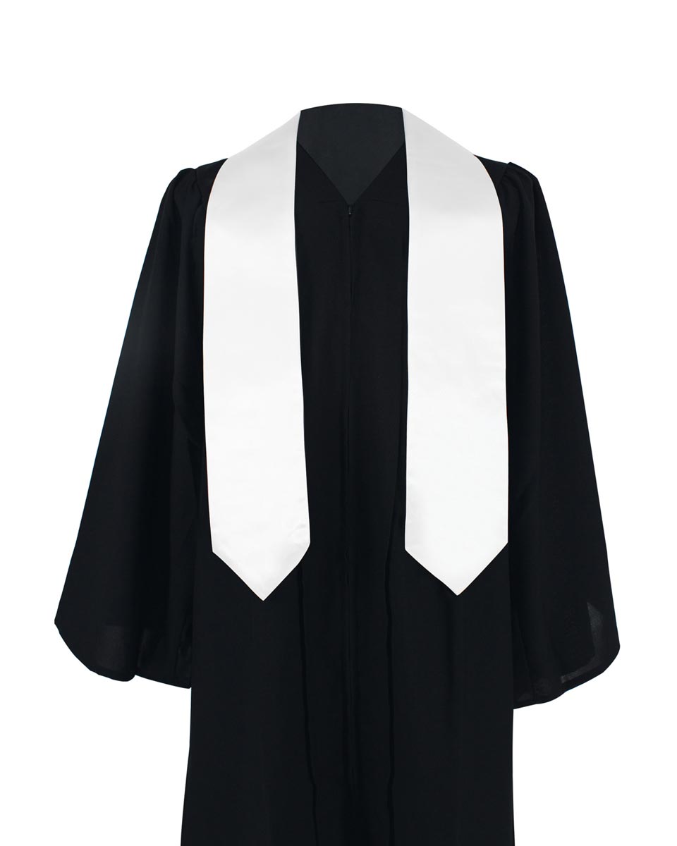 Plain Graduation Stole - 16 Colors Available