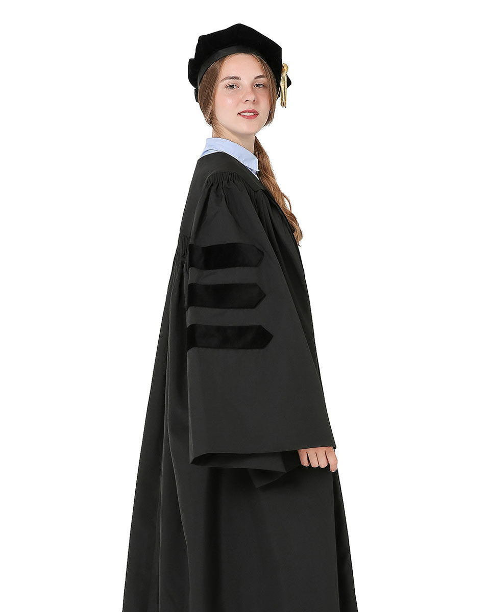 Classic Doctoral Graduation Gown Tam Package