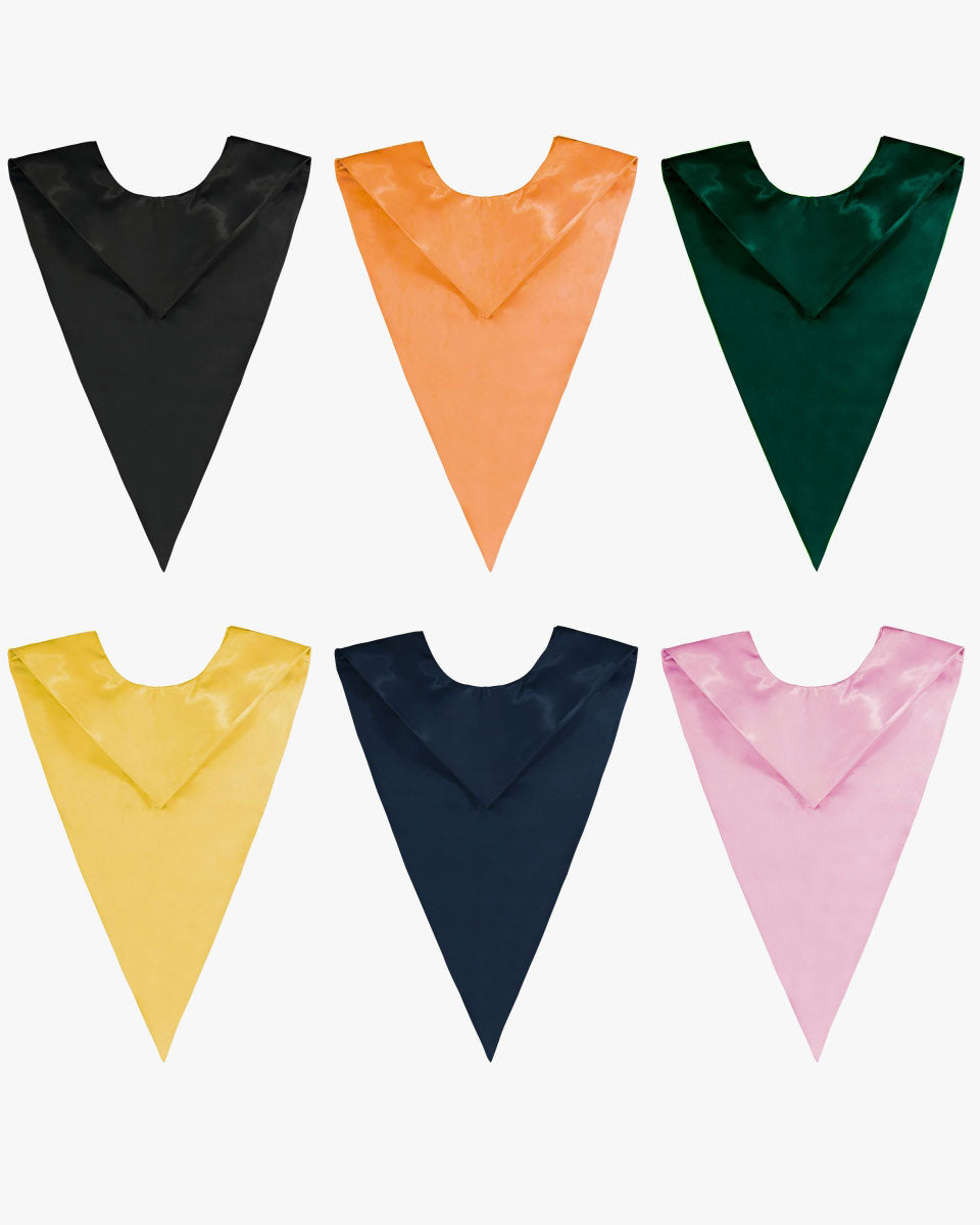 Traditional One Color V Stoles - 10 Colors Available
