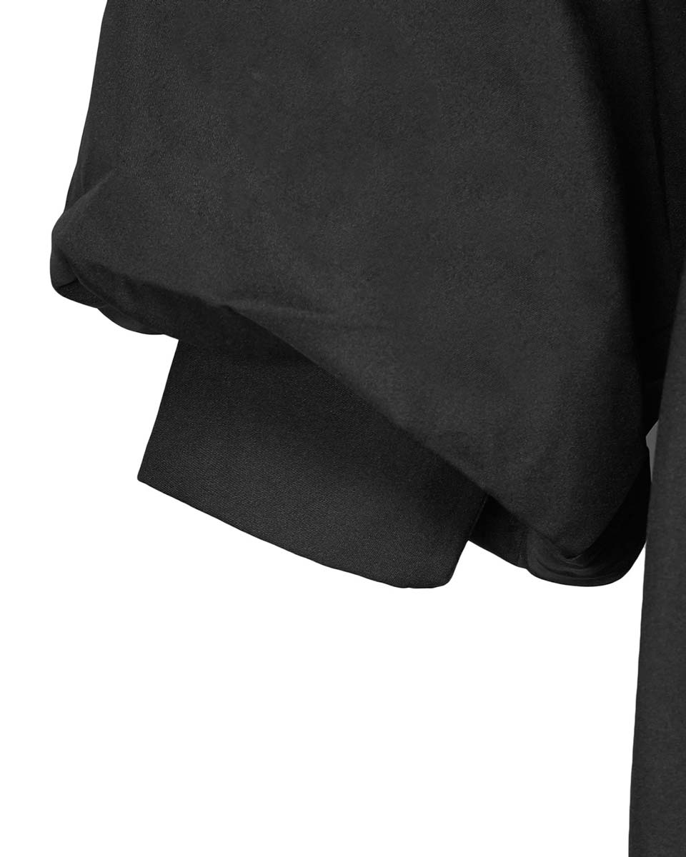 Deluxe Doctoral Gown Tam - Black Trim with Gold Piping