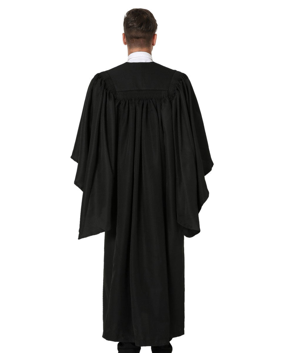 Deluxe Fluted Bachelor Graduation Gown & Mortarboard