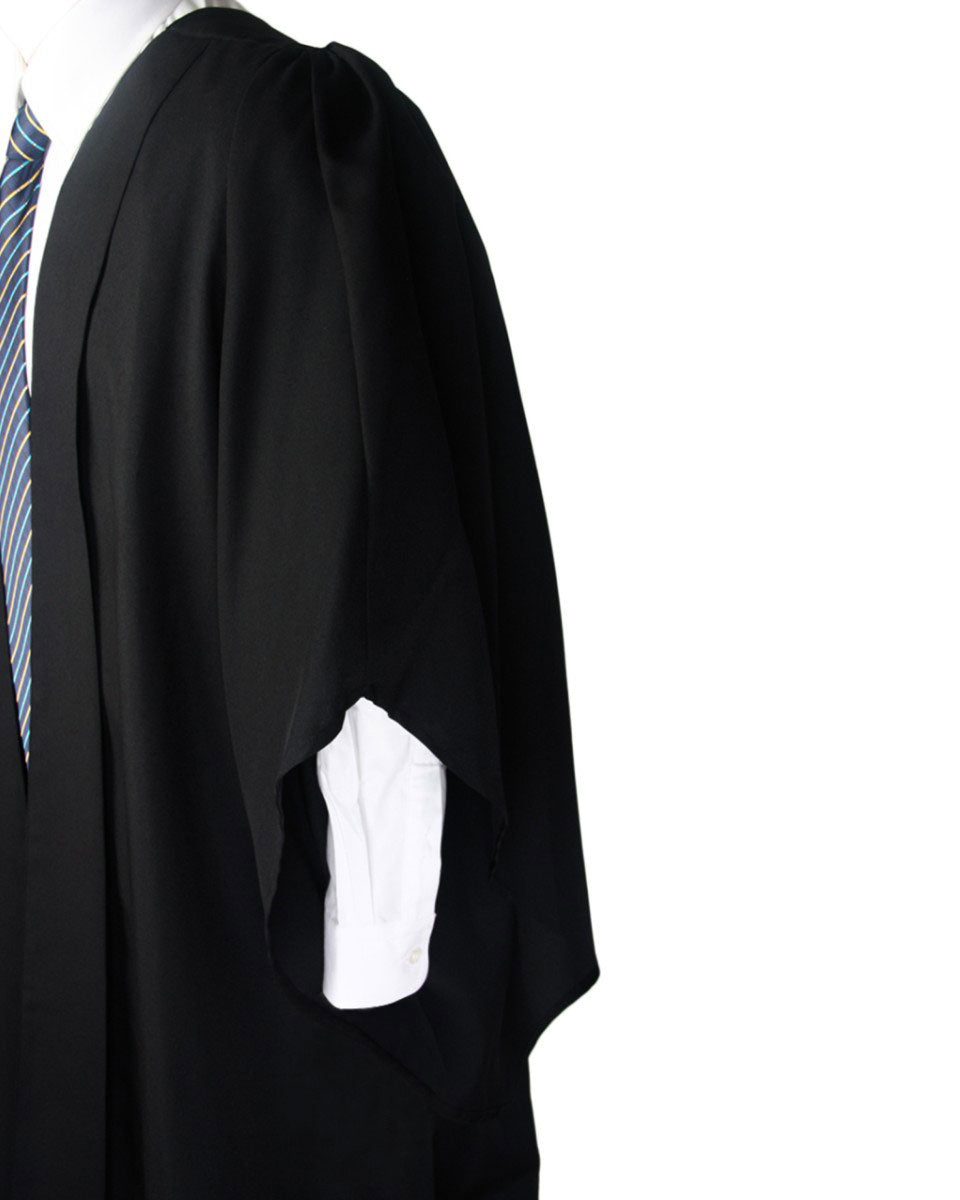 Deluxe Fluted Bachelor Graduation Gown & Mortarboard