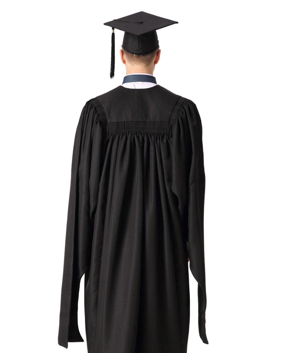 Deluxe Fluted Master Academic Gown & Mortarboard