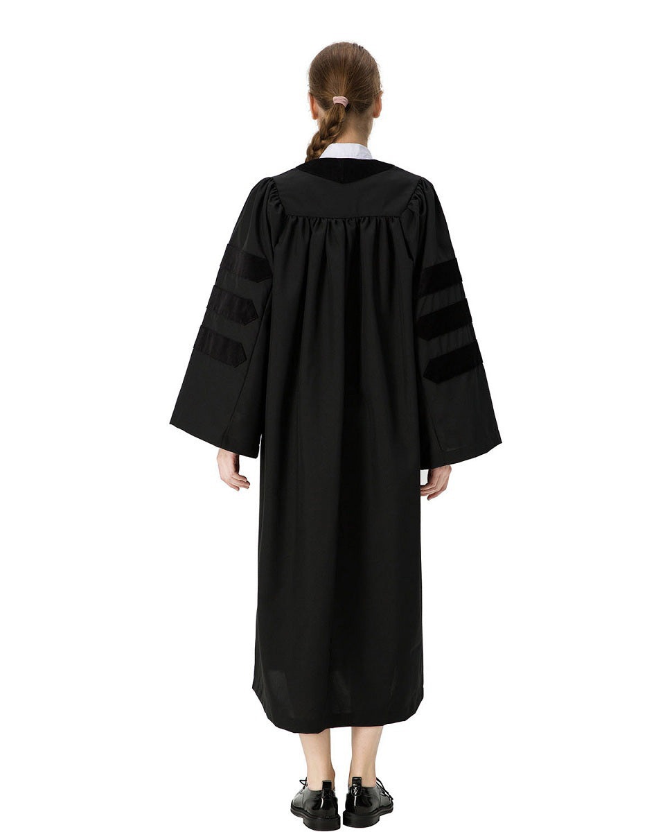 Economy Doctoral Graduation Gown, Tam & Hood Package