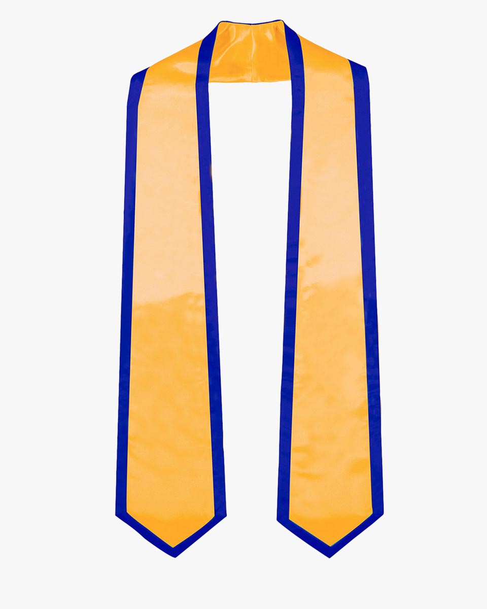 Graduation Stoles Classic End With Trim - 11 Colors Available