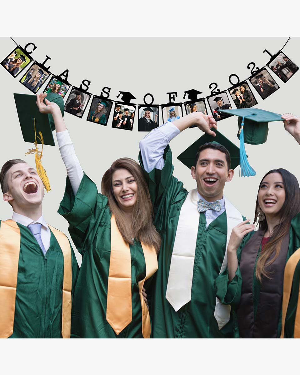 Graduation Photo Banner for Party Decorations - 2 Styles Available