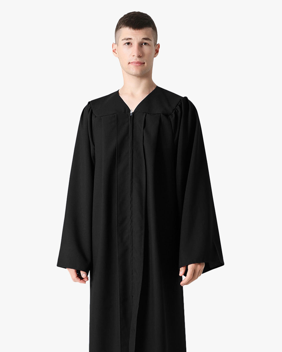 Premium Matte Graduation Gown Only - 12 Colors - Available Black Premium Matte Graduation Gown Only - 12 Colors - Available Black