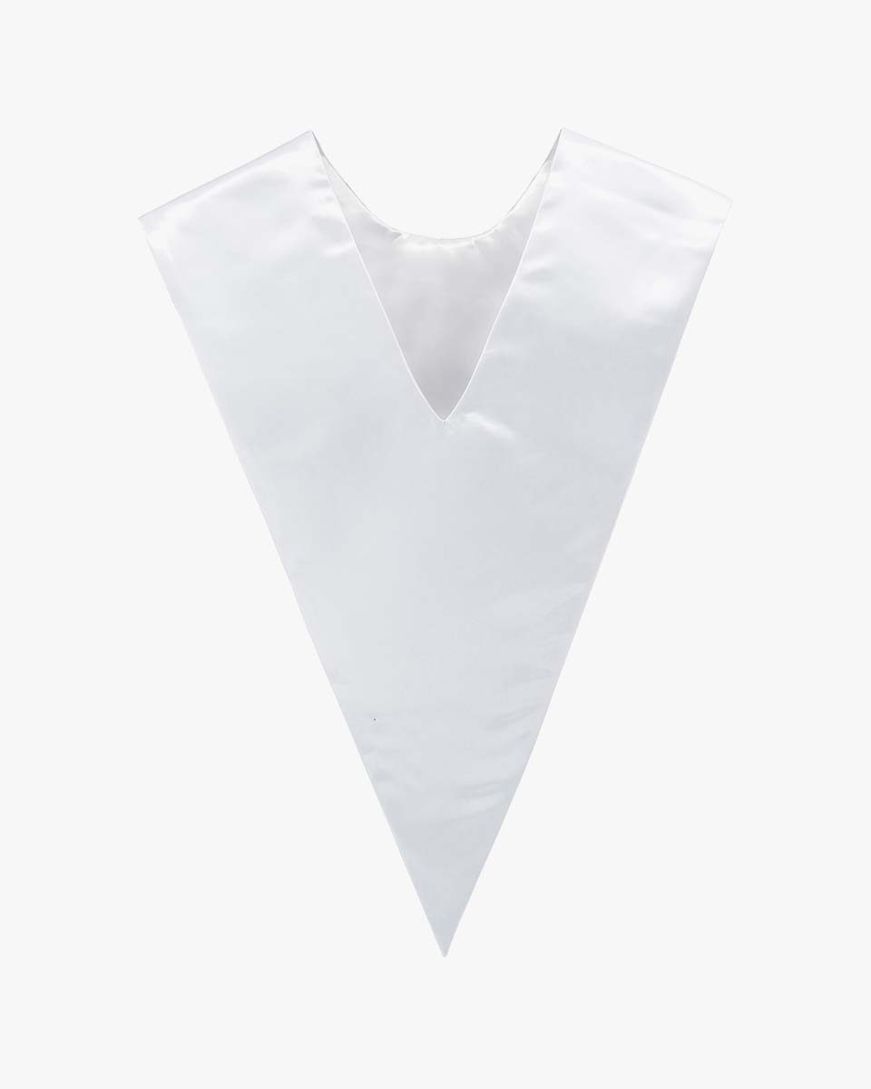 Unisex Adult V-neck Graduation Stole With Embroidered NATIONAL HONOR SOCIETY Patch - 2 Colors Available