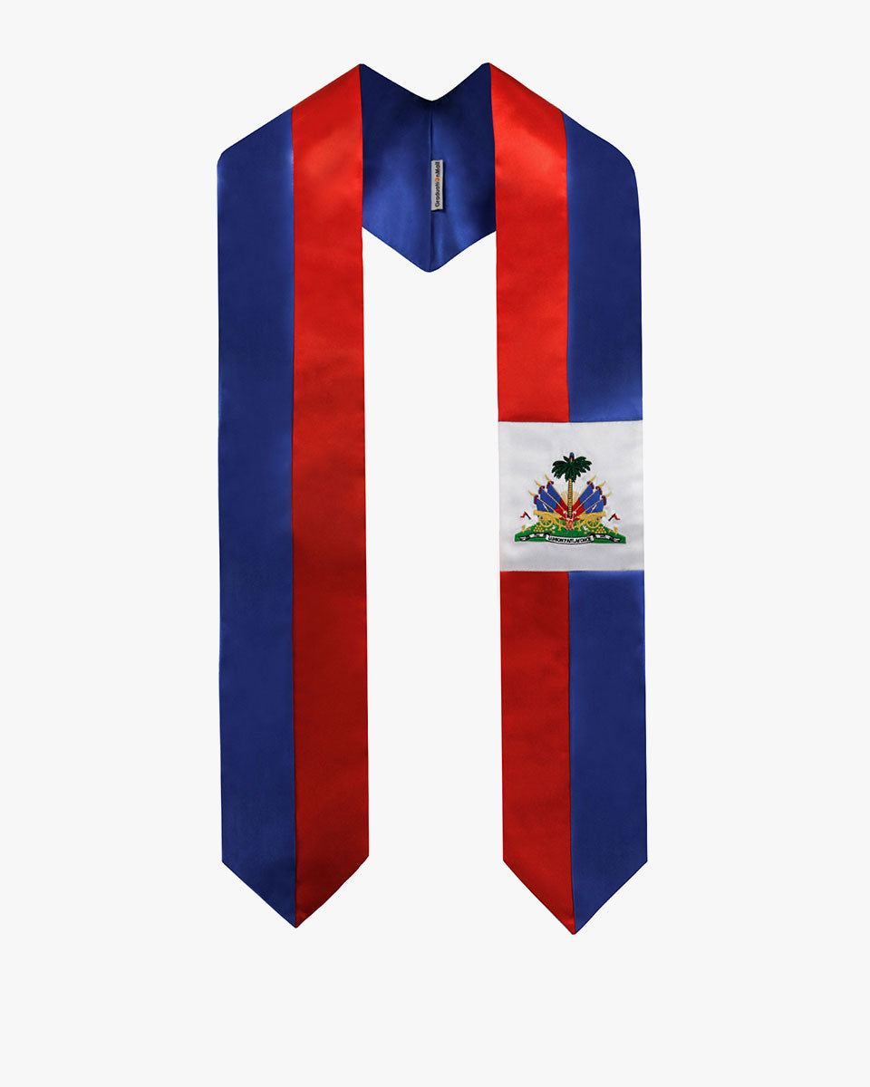 17 Country Flag Graduation Stoles Embroidery Sashes for Study Aboard International Students