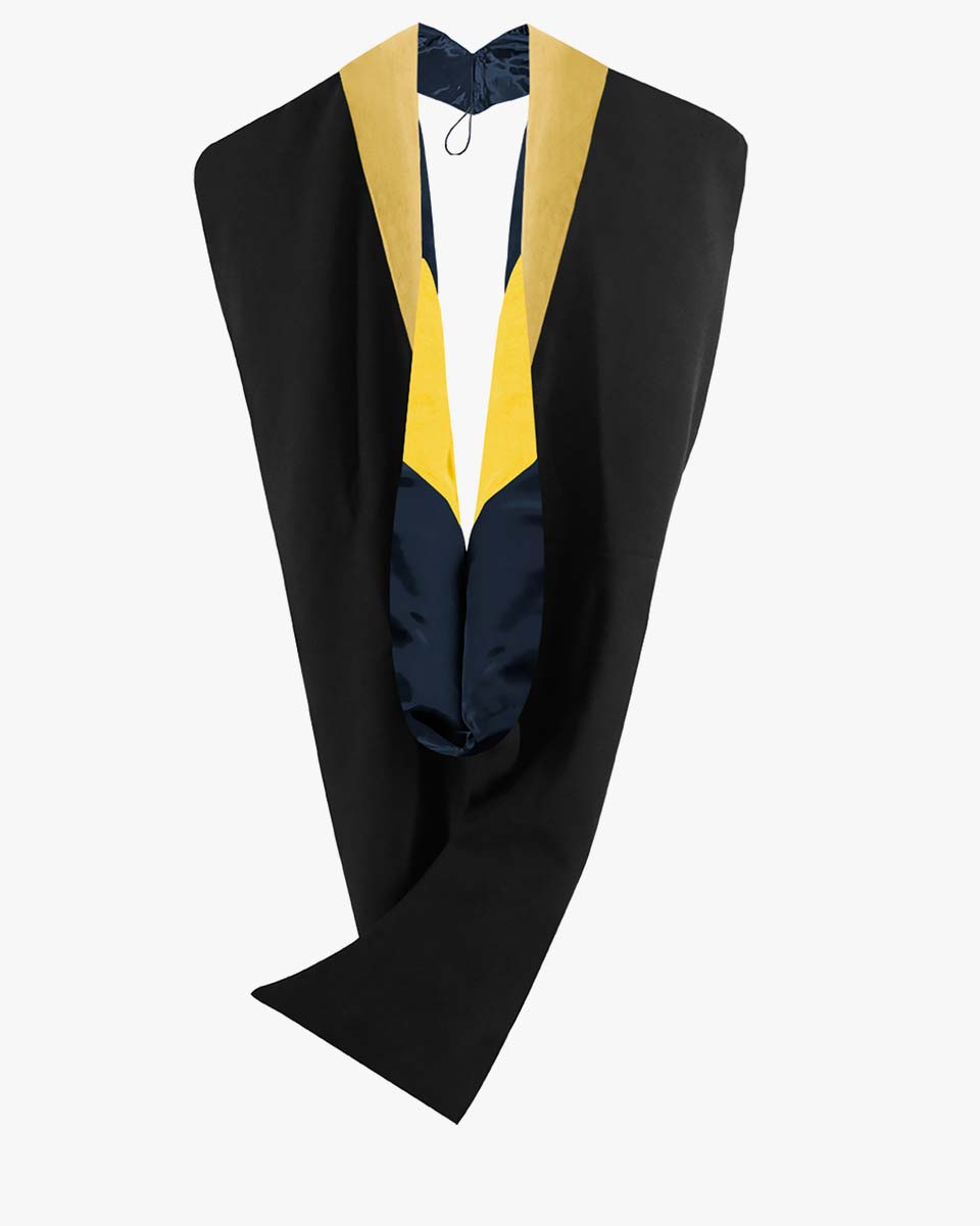 Deluxe Bachelor Hood - 24 Color Combinations Available