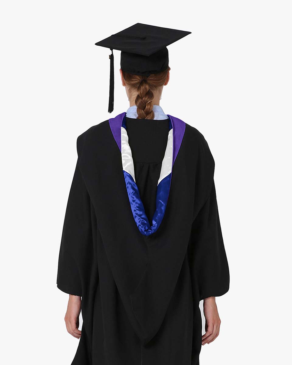 Deluxe Bachelor Hood - 24 Color Combinations Available