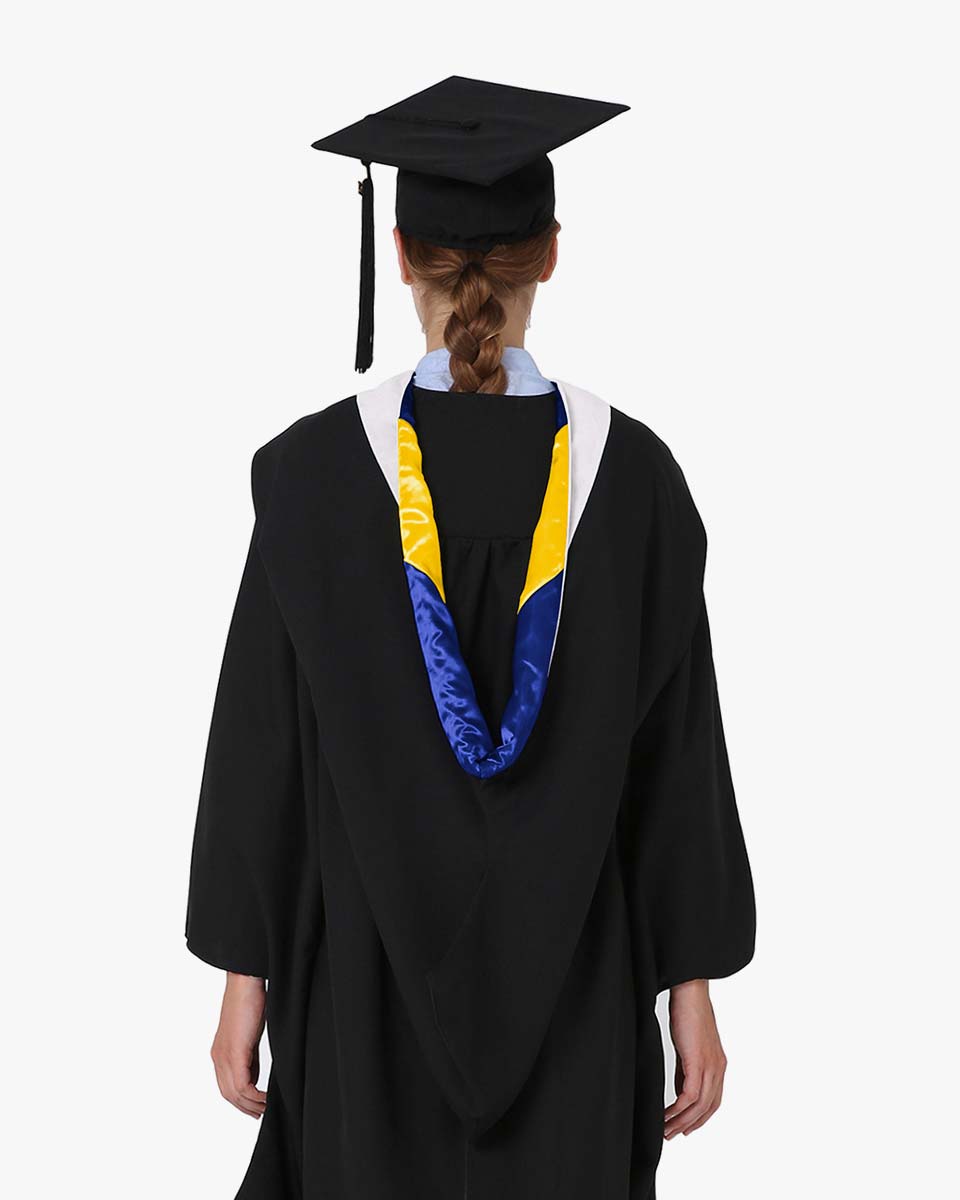 Deluxe Bachelor Hood - 24 Color Combinations Available