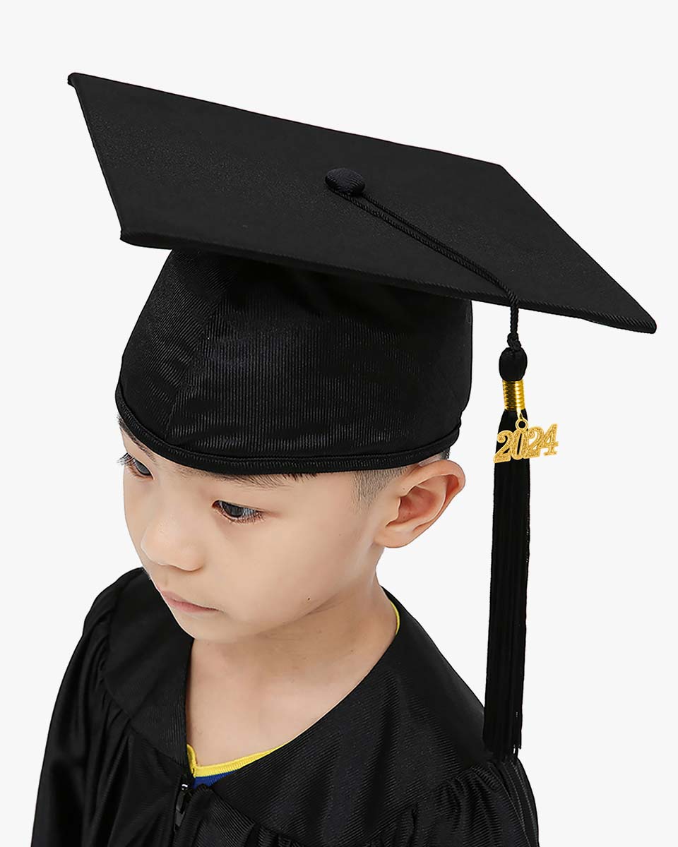 Shiny Kindergarten Graduation Gown Cap & Tassel Charm Forest Green –  GradPlaza