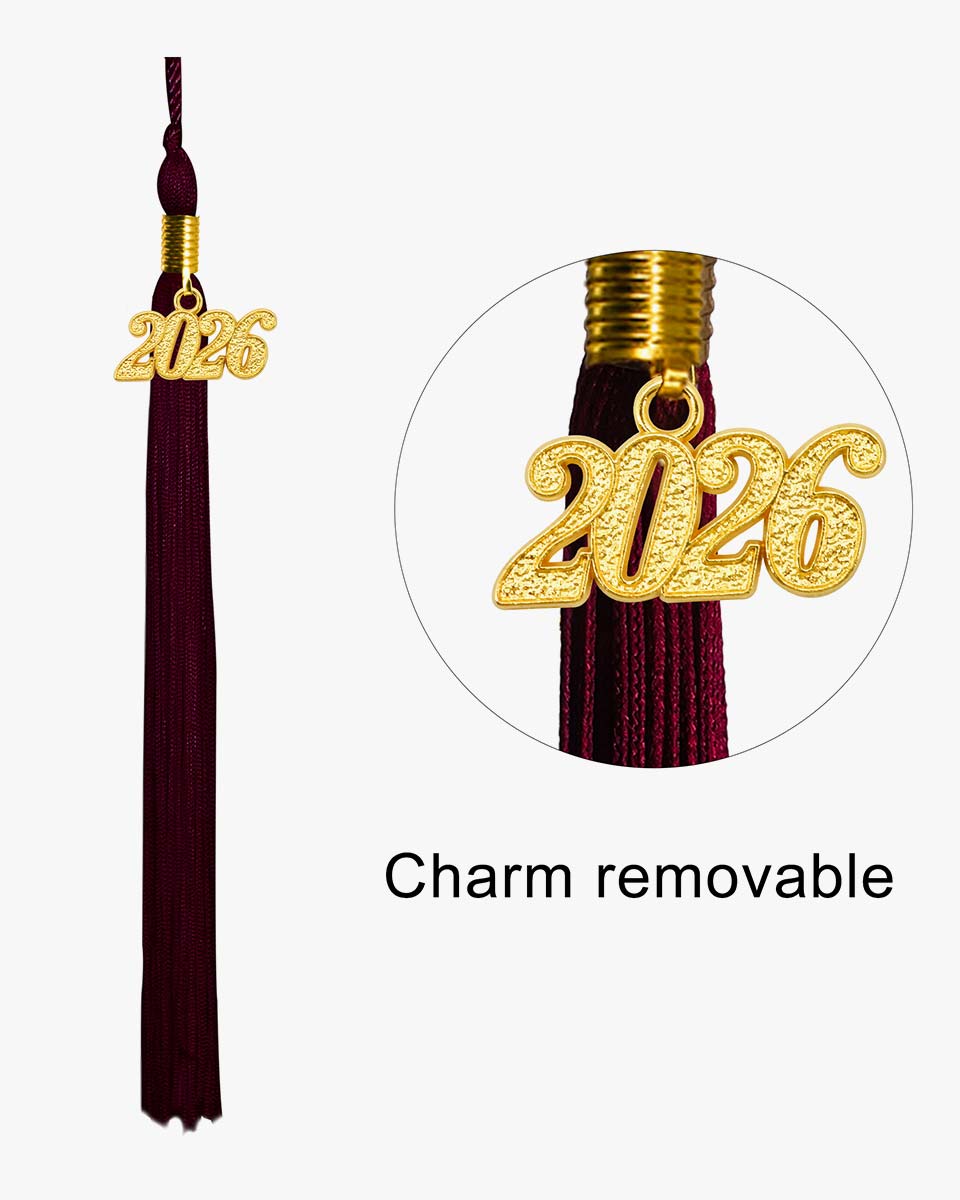 High School Shiny Adult Graduation Cap with Tassel-12 Colors Available