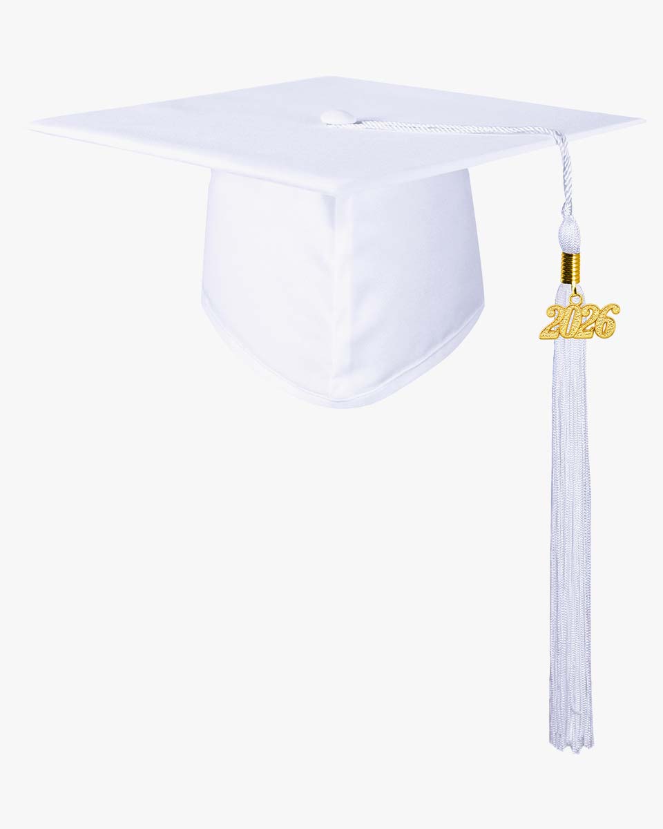 High School Matte Adult Graduation Cap with Tassel - 12 Colors Available