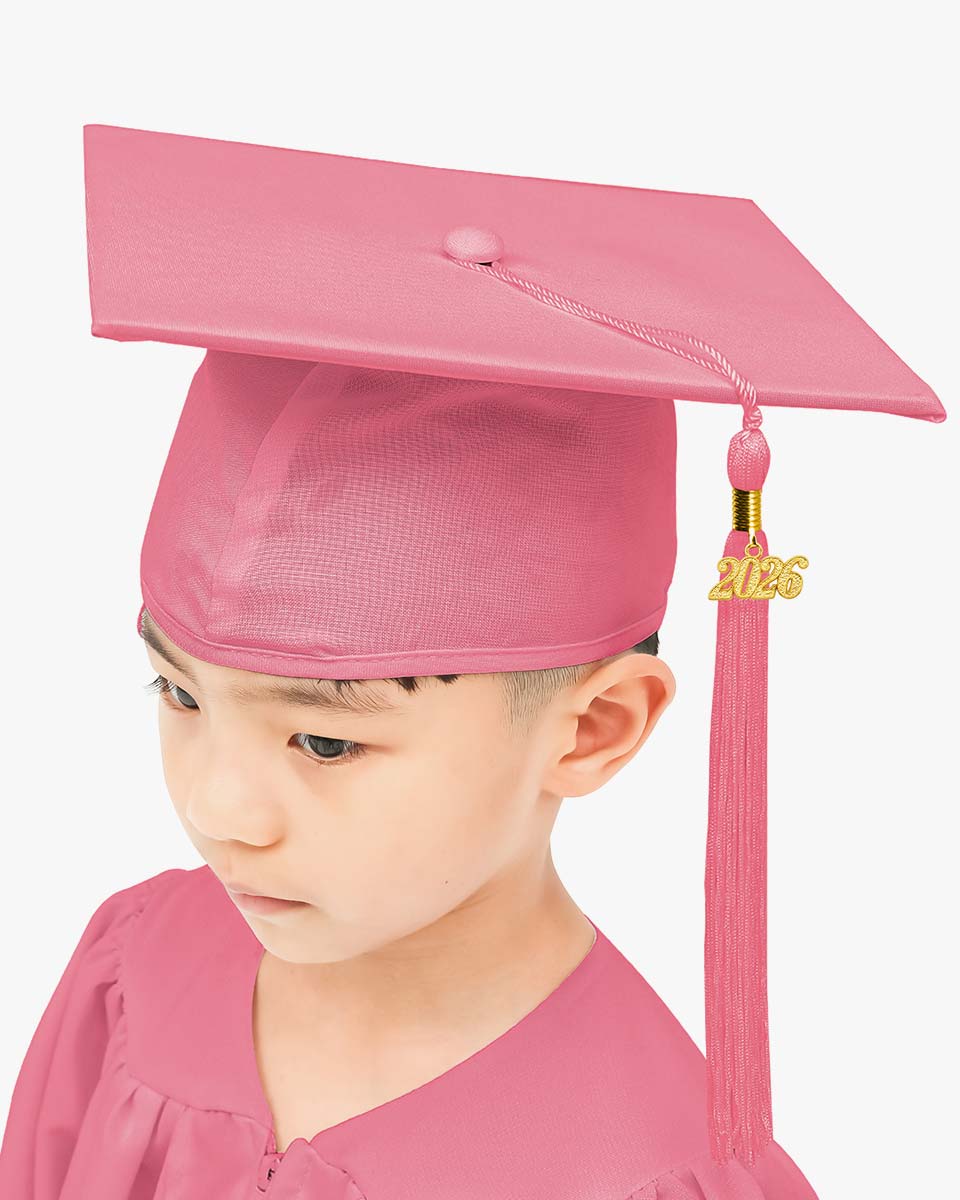 Matte Kindergarten Graduation Cap with Tassel-12 Colors Available
