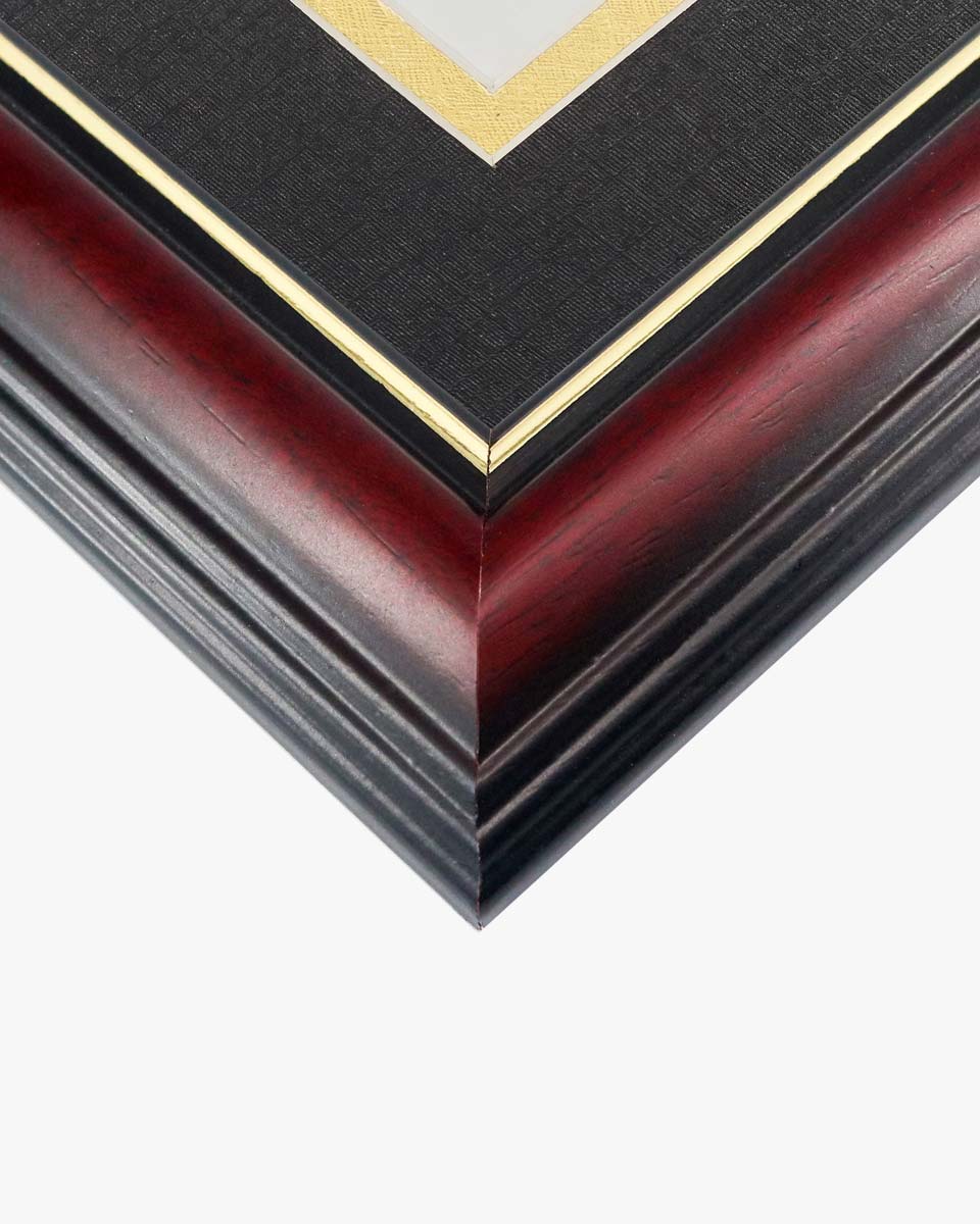 Graduation Certificate Real Wood Frame with Gold Trim 6*8 / 8*10