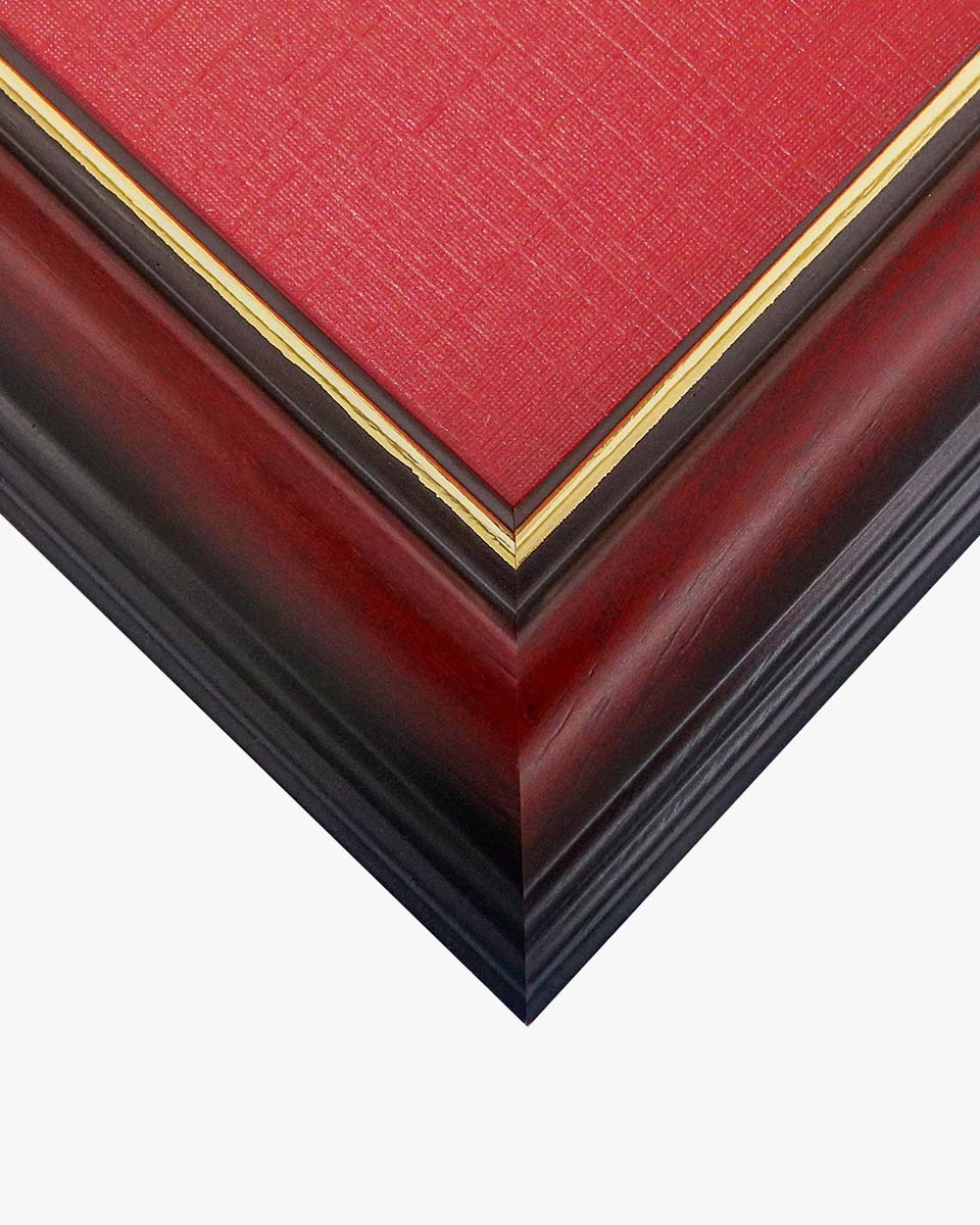 Certificate Documents Frame Real Wood with Gold Trim 8.5"*11" Pack of 2 - 13 Mat Colors Available