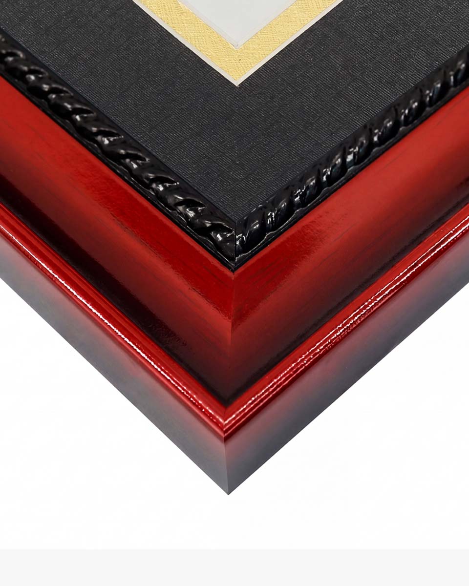 Certificate Solid Wood Frame with Intricate Black Rope Detail for 6*8 / 8*10
