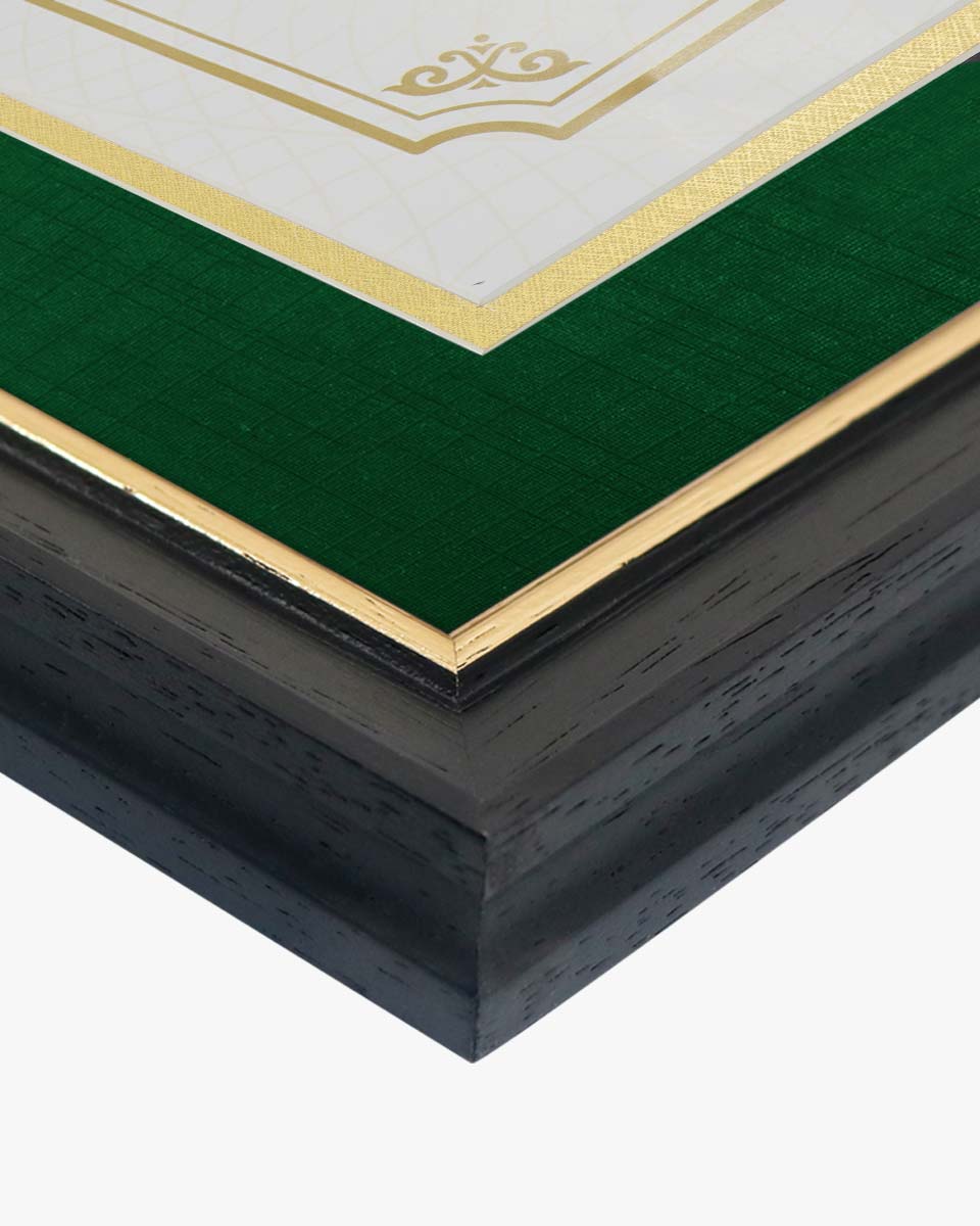 Double Certificate Wood Diploma Frame with Gold Trim for 8.5"x11" – 7 Colors Available