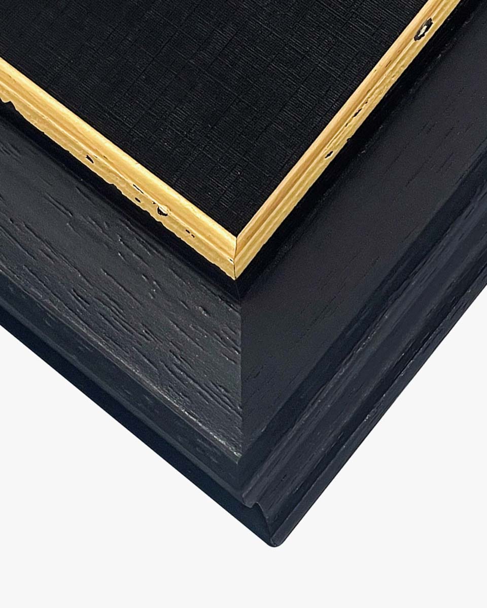 Wood Diploma Frame with Gold Trim Tempered Glass for 7*9 / 10*12 - 2 Colors Available