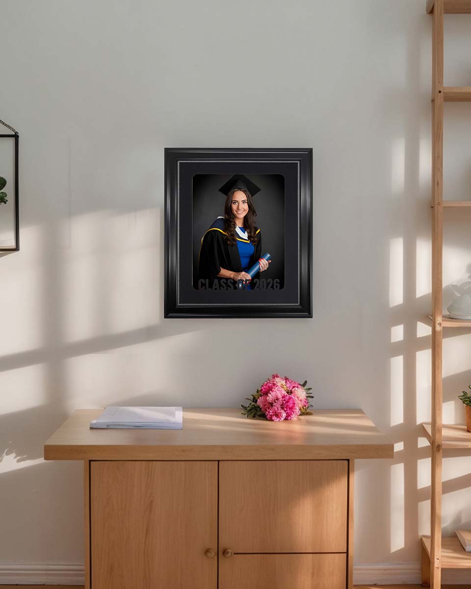 Graduation Class of 2026 Recycled Polystyrene Picture Frame with Tassel Holder for 8*10 Picture - 2 Styles available