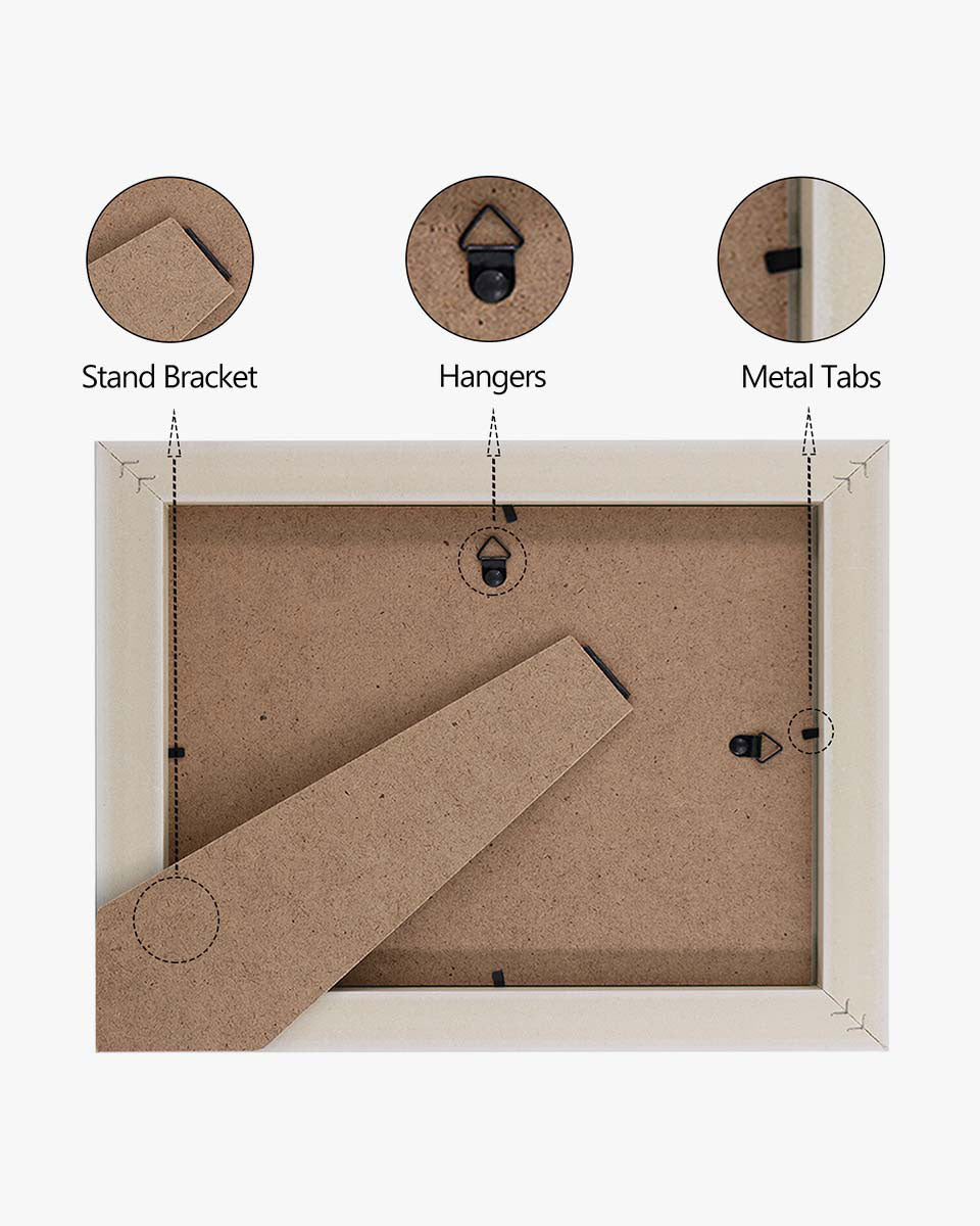 Certificate Document Recycled Polystyrene Frame with Black Gold Double Mat for 8.5"*11" Pack of 2 - 3 Colors Available