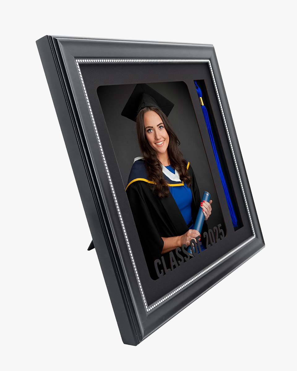 Graduation Class of 2025 Recycled Polystyrene Picture Frame with Tassel Holder for 8*10 Picture - 2 Styles available