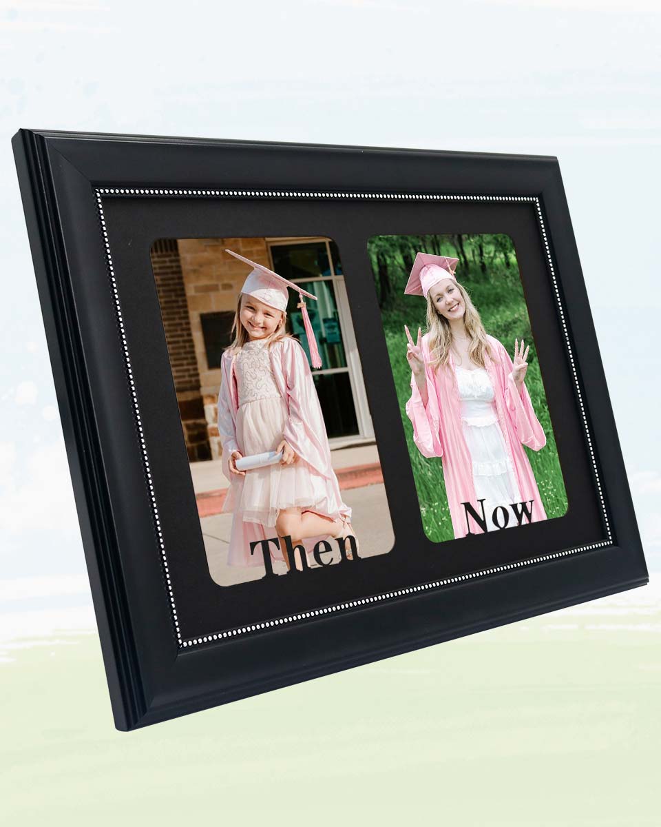 Then and Now Picture Frame for Double 5*7 Photos - 2 Styles Available