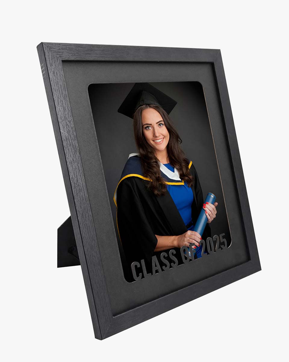Graduation Class of 2025 Black Picture Frame with Tassel Holder for 8*10 Picture - 2 Styles available