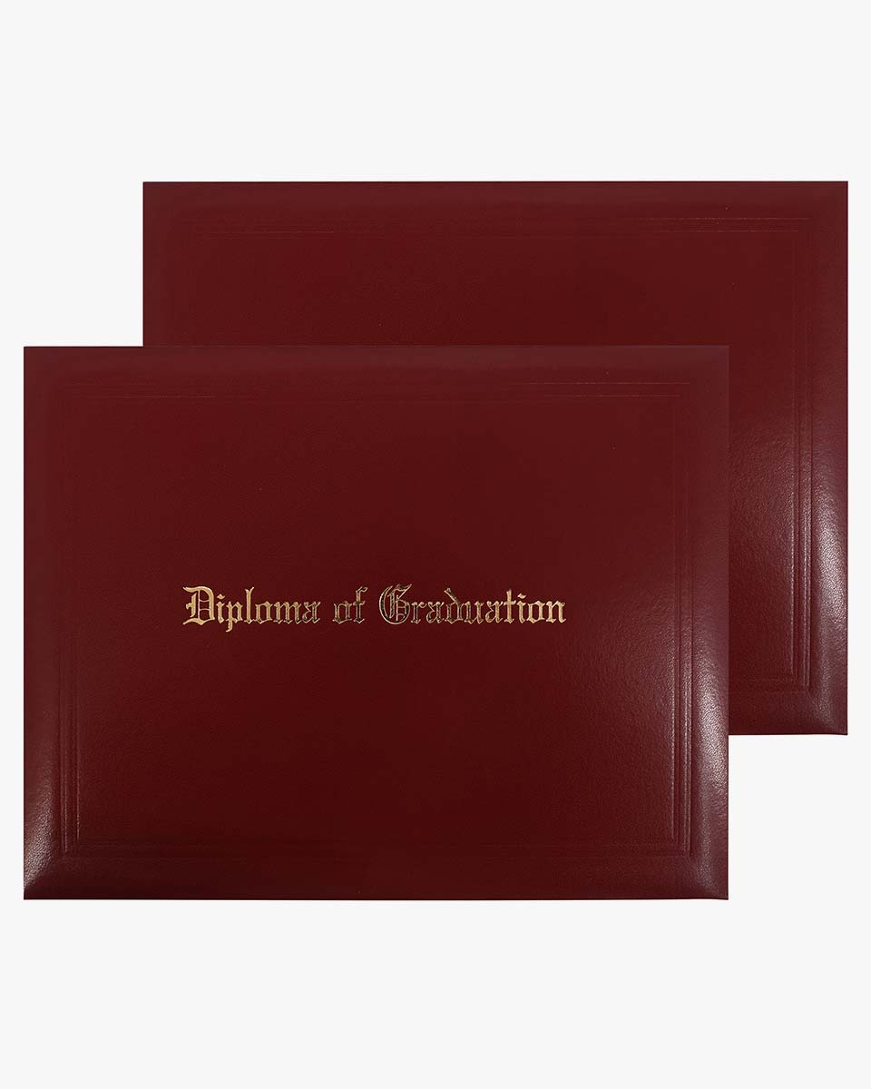 Diploma Cover With "Diploma Of Graduation" Imprinted – Multiple Colors & Sizes