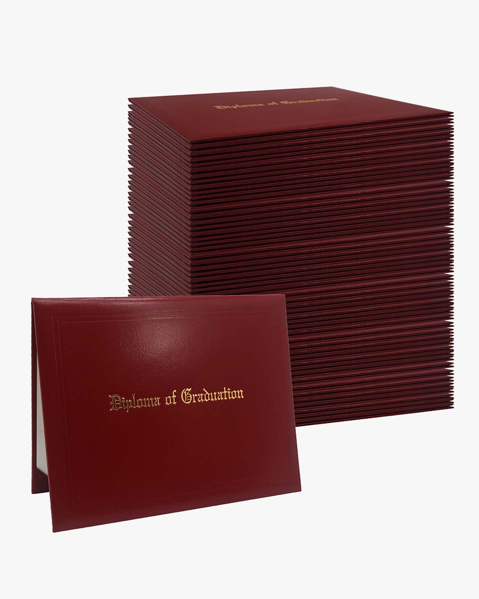 Diploma Cover With "Diploma Of Graduation" Imprinted – Multiple Colors & Sizes