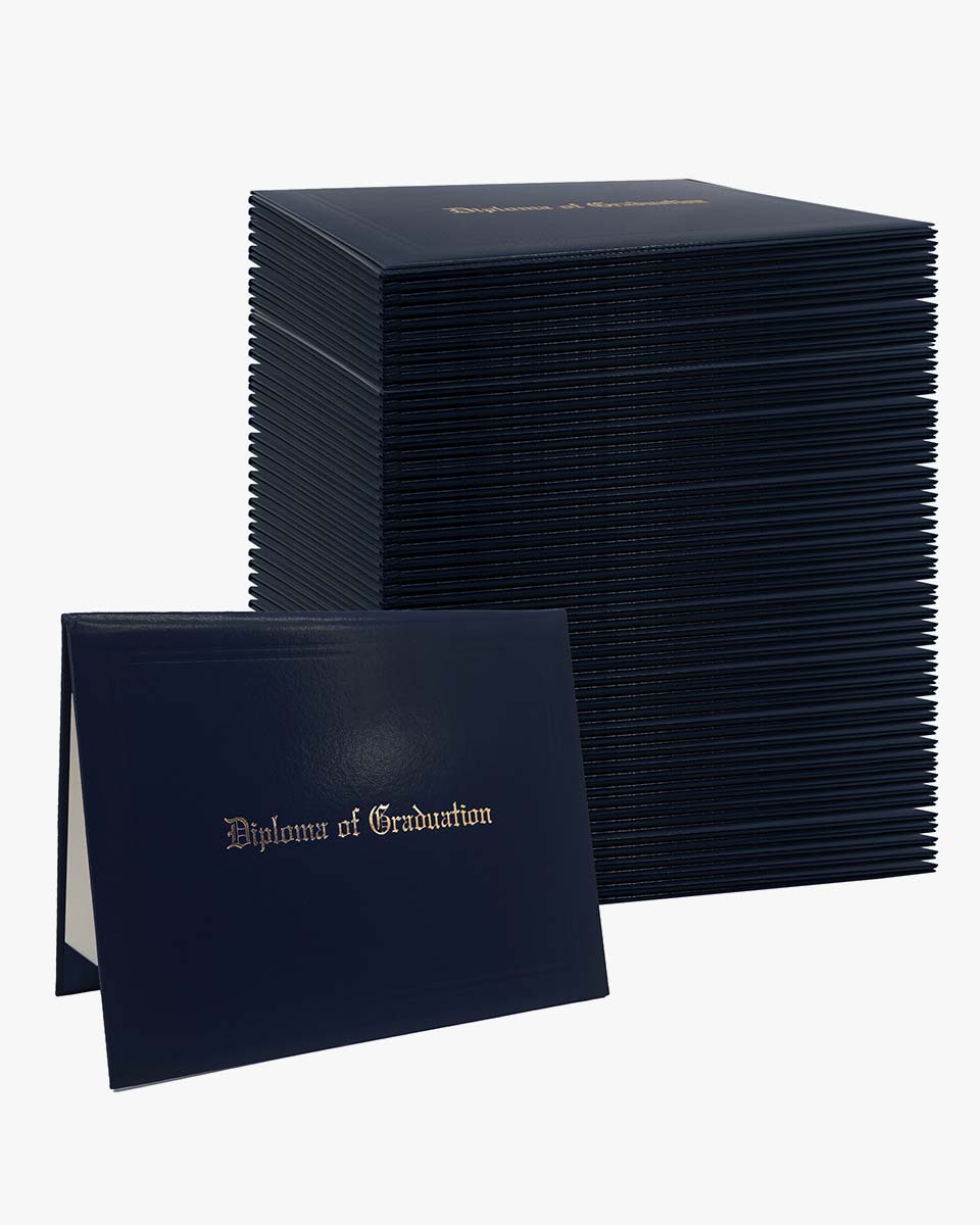 Diploma Cover With "Diploma Of Graduation" Imprinted – Multiple Colors & Sizes