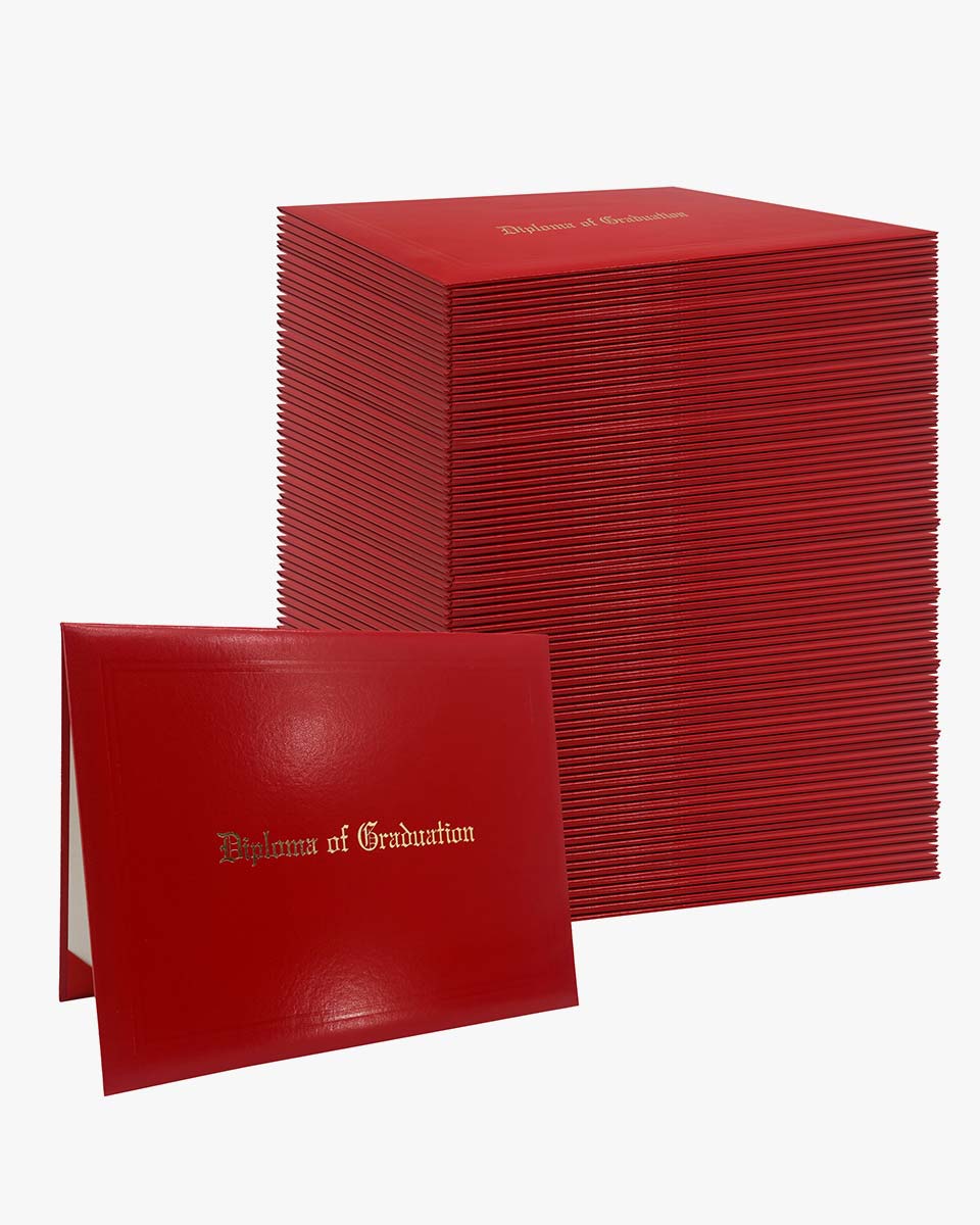 Diploma Cover With "Diploma Of Graduation" Imprinted – Multiple Colors & Sizes