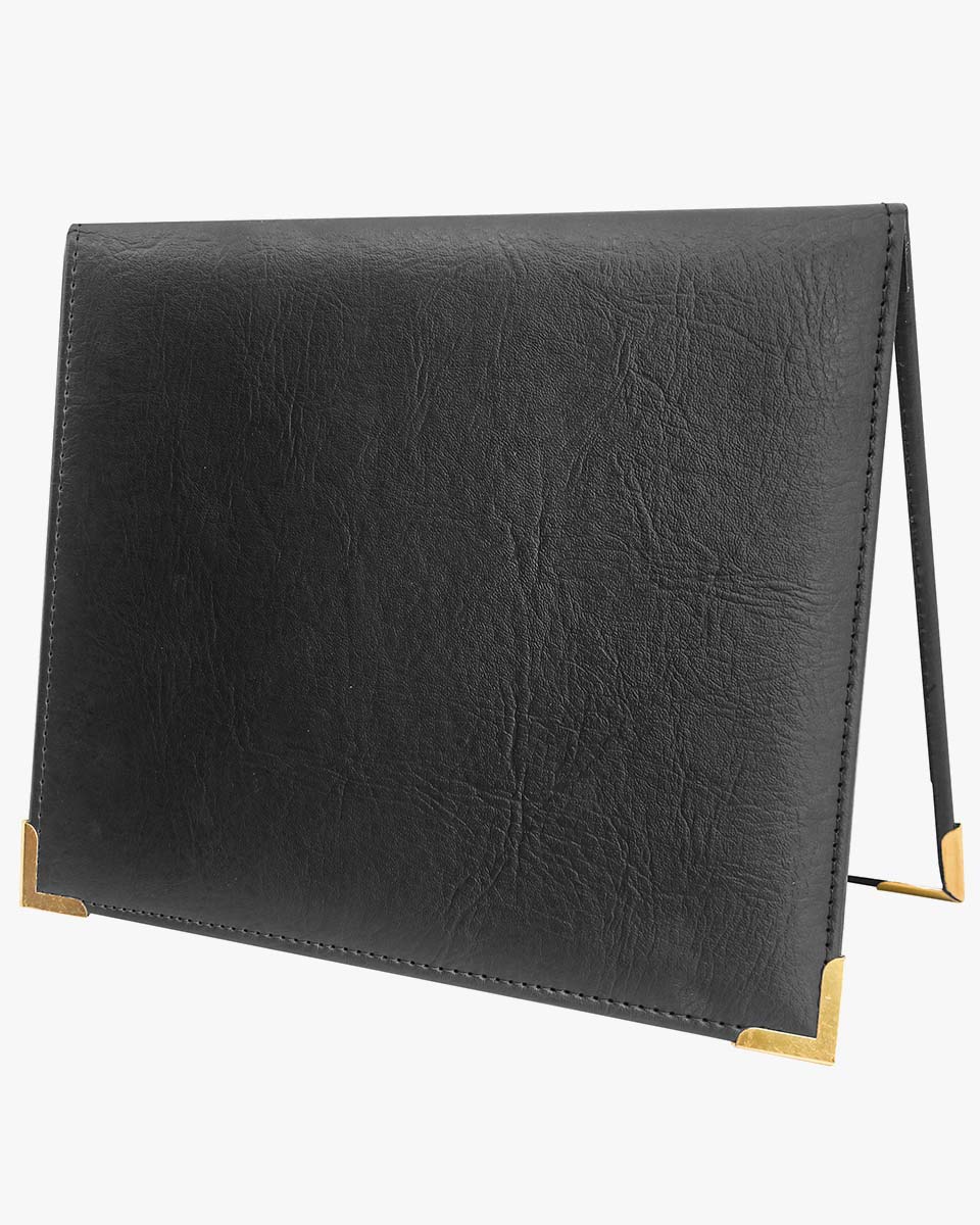 Smooth Padded PU Diploma Cover with 4 Metal Corner for 7x9 Certificate - 5 Colors Available