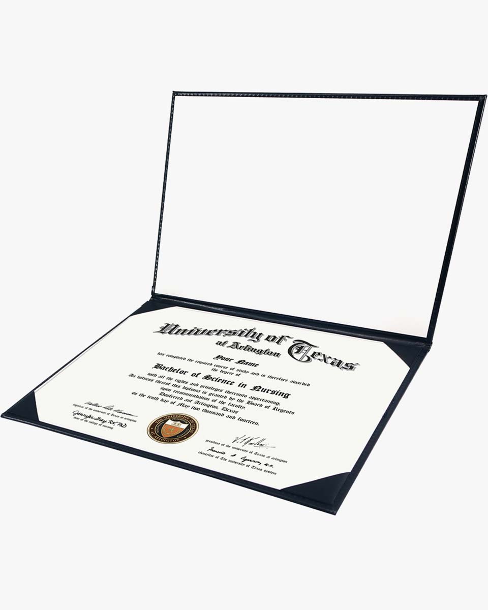 Diploma Cover With "Diploma Of Graduation" & Graduation Cap Imprinted