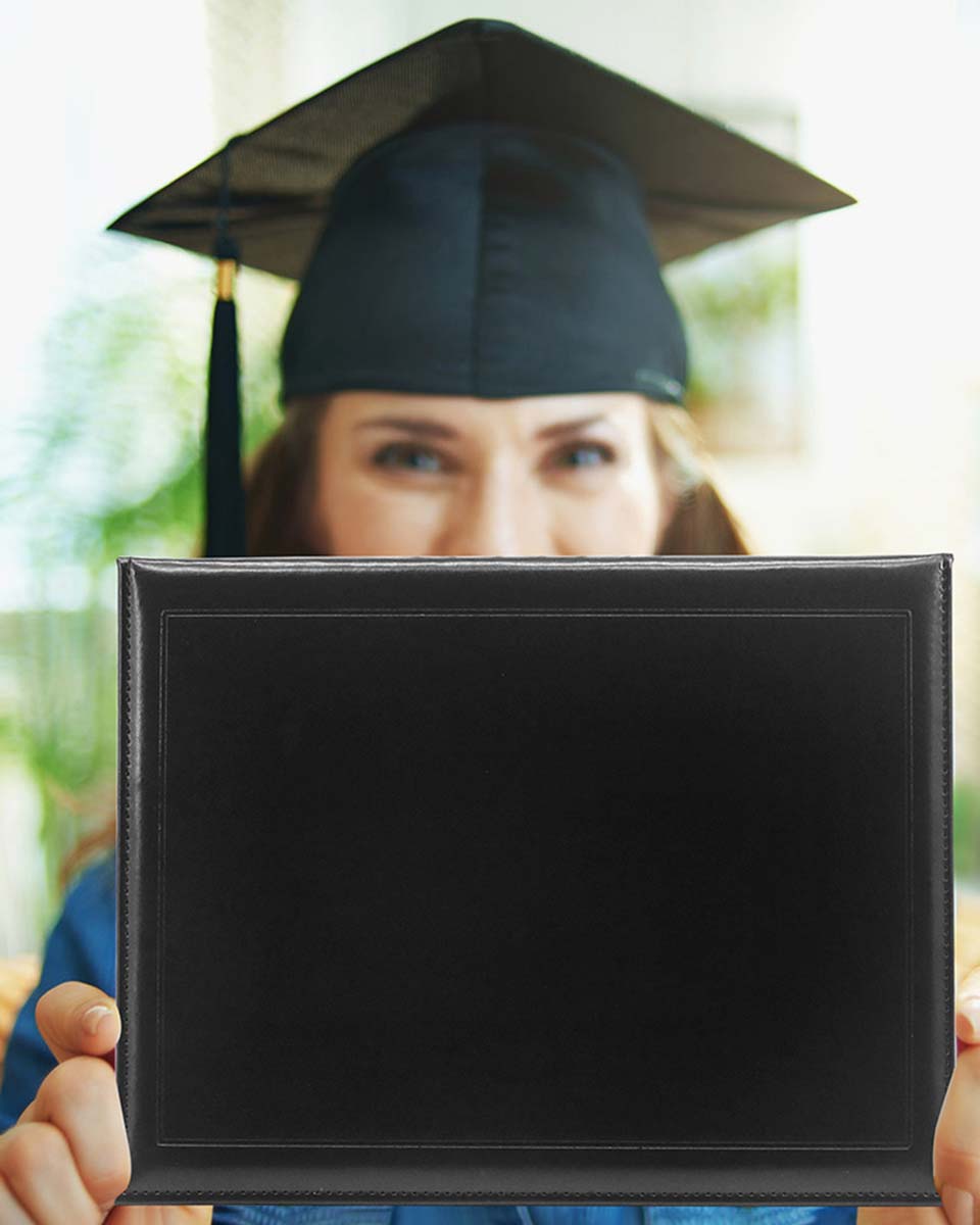 Diploma Cover With 2025 "Diploma Of Graduation" Imprinted - Various Styles & Colors Available