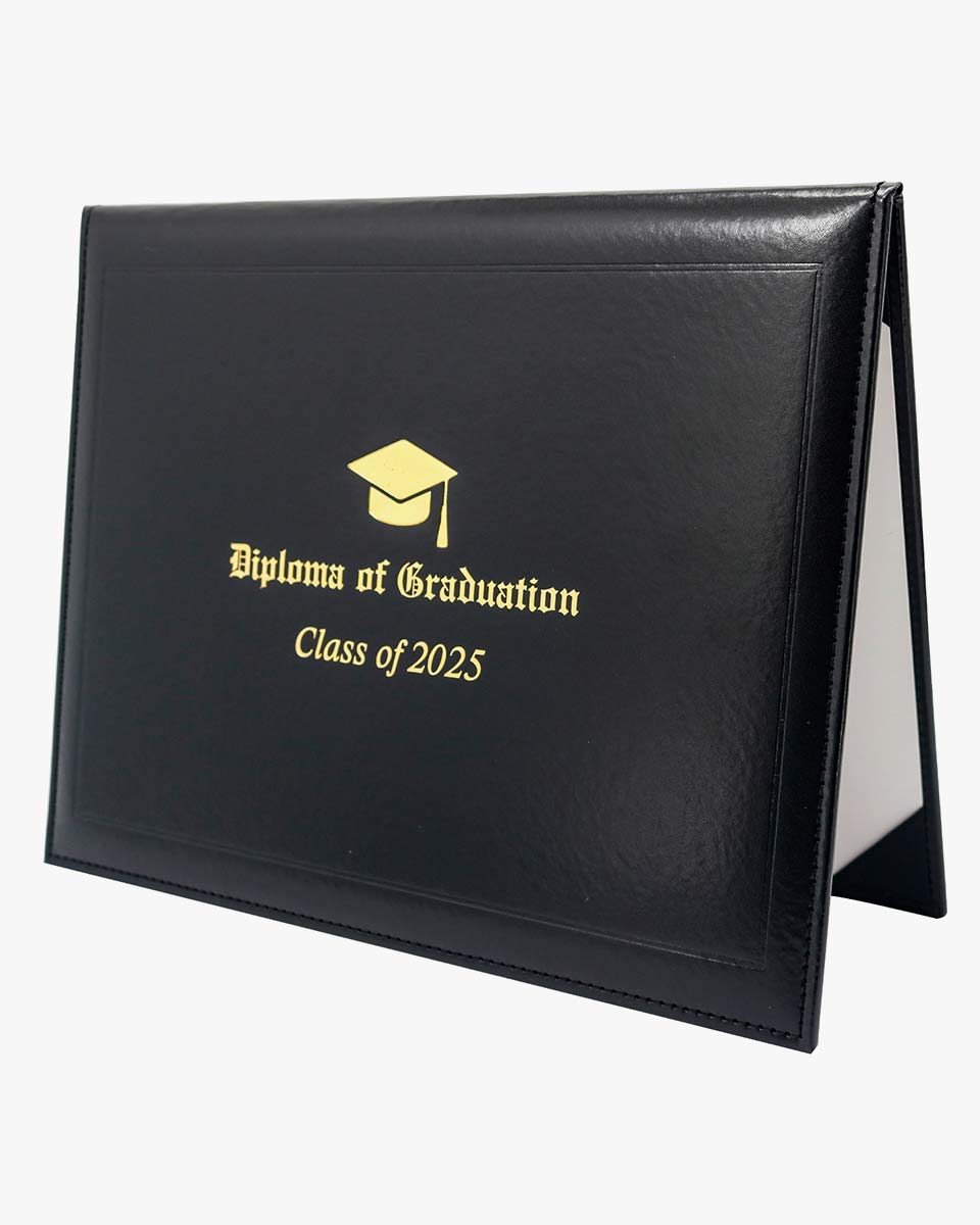 Diploma Cover With 2025 "Diploma Of Graduation" Imprinted - Various Styles & Colors Available