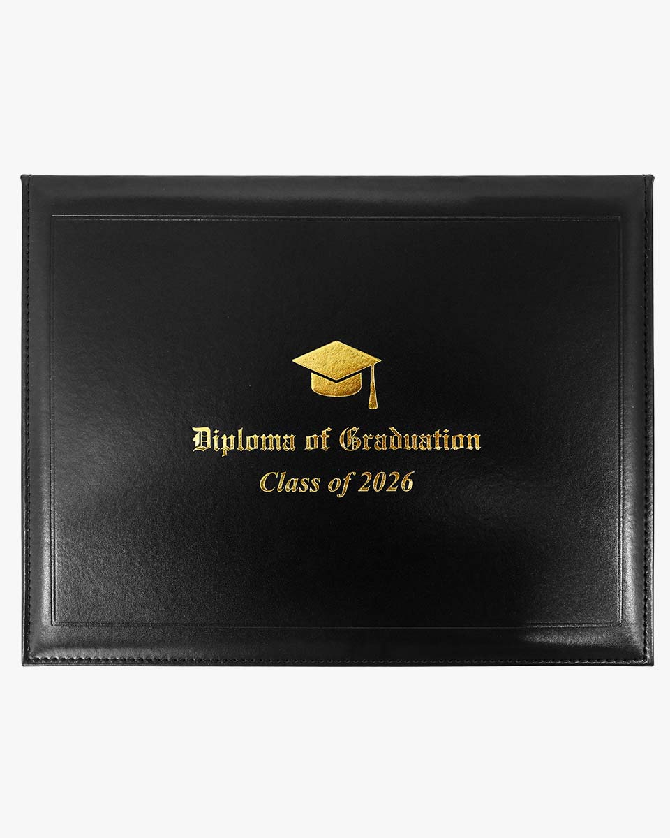 Diploma Cover With 2026 "Diploma Of Graduation" Imprinted - Various Styles & Colors Available