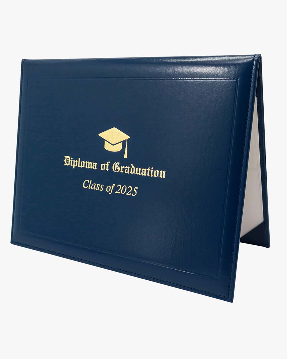 Diploma Cover With 2025 "Diploma Of Graduation" Imprinted - Various Styles & Colors Available