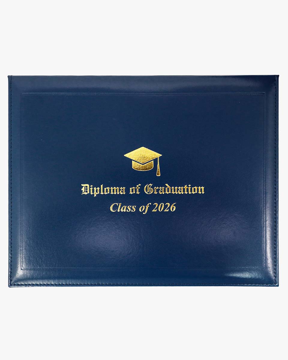 Diploma Cover With 2026 "Diploma Of Graduation" Imprinted - Various Styles & Colors Available