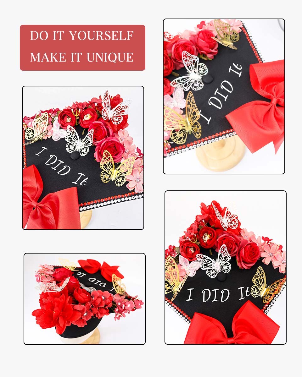 Graduation Cap Decoration Kit DIY Craft - 4 Colors Available
