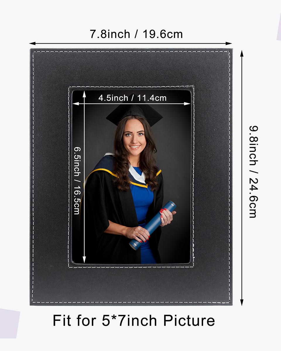 Graduation 5 * 7 PU Picture Photo Frame - 3 Styles Avialble