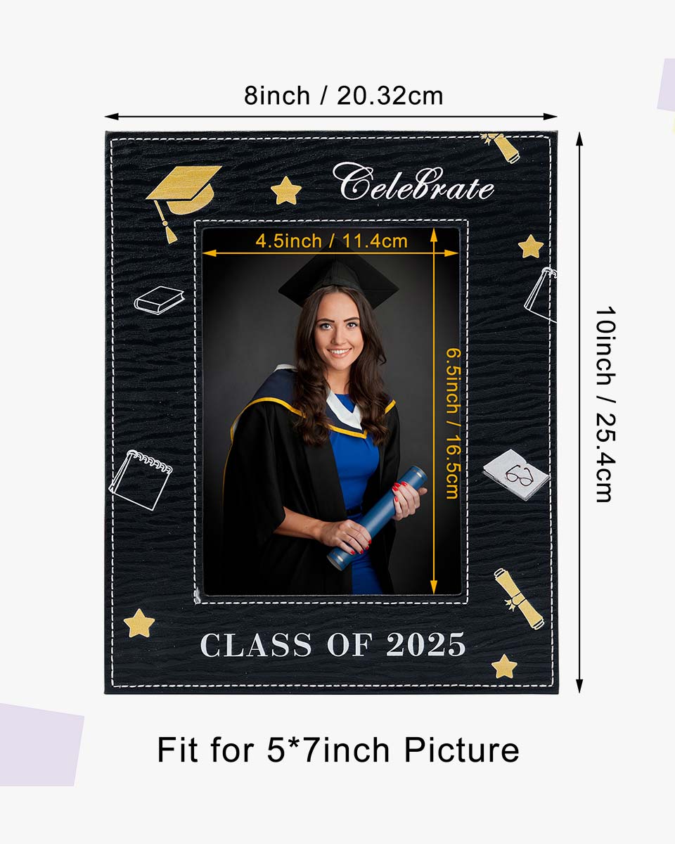 Graduation 5 * 7 PU Picture Photo Frame - 3 Styles Avialble