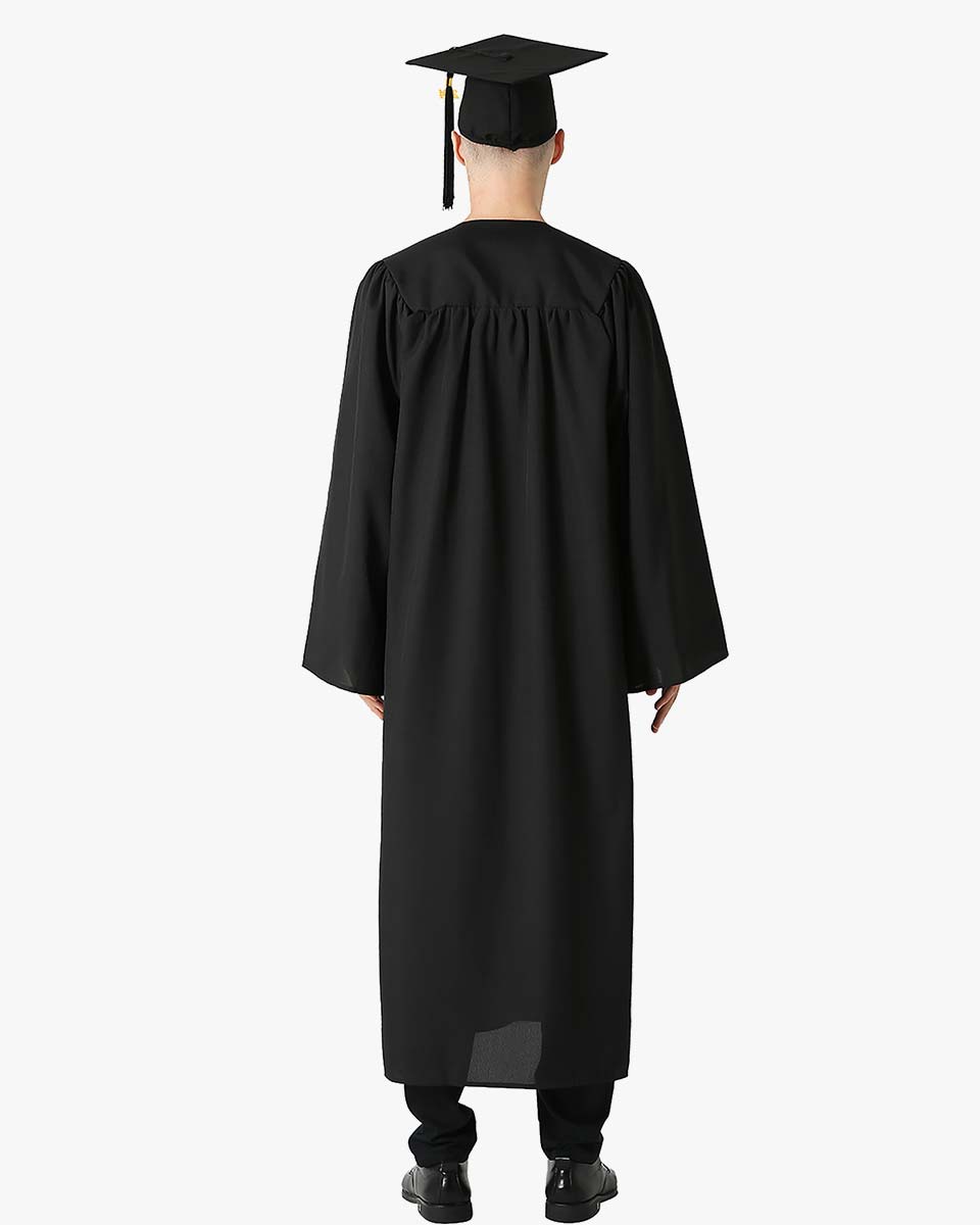 CONVOWEAR Matte Fabric Black Convocation/Graduation Gown, Hat And Maroon  Sash : Amazon.in: Fashion