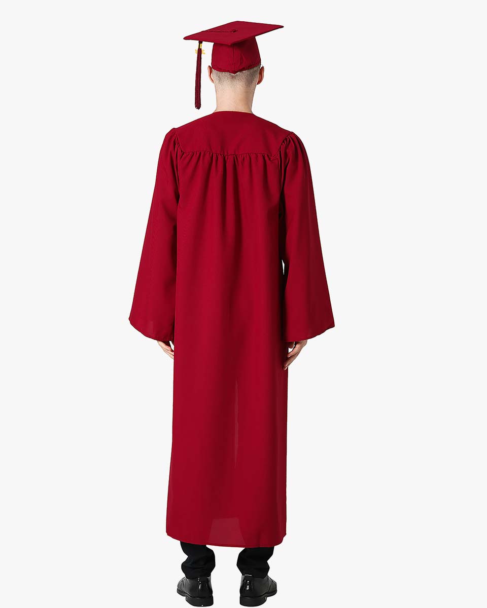 Shiny Red Bachelors Graduation Gown - College & University – Graduation Cap  and Gown