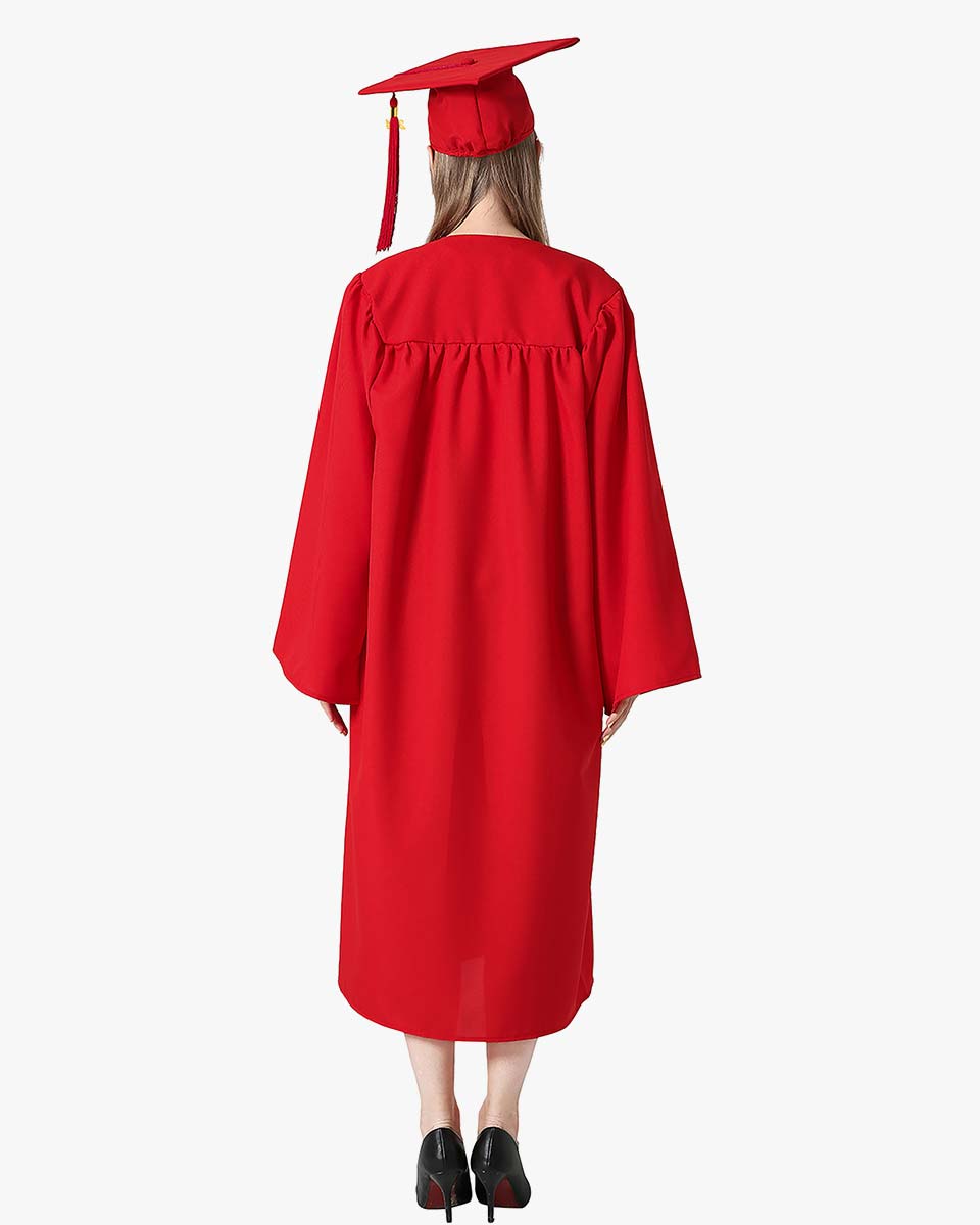 High School Premium Matte Graduation Cap, Gown, Tassel & Stole Package