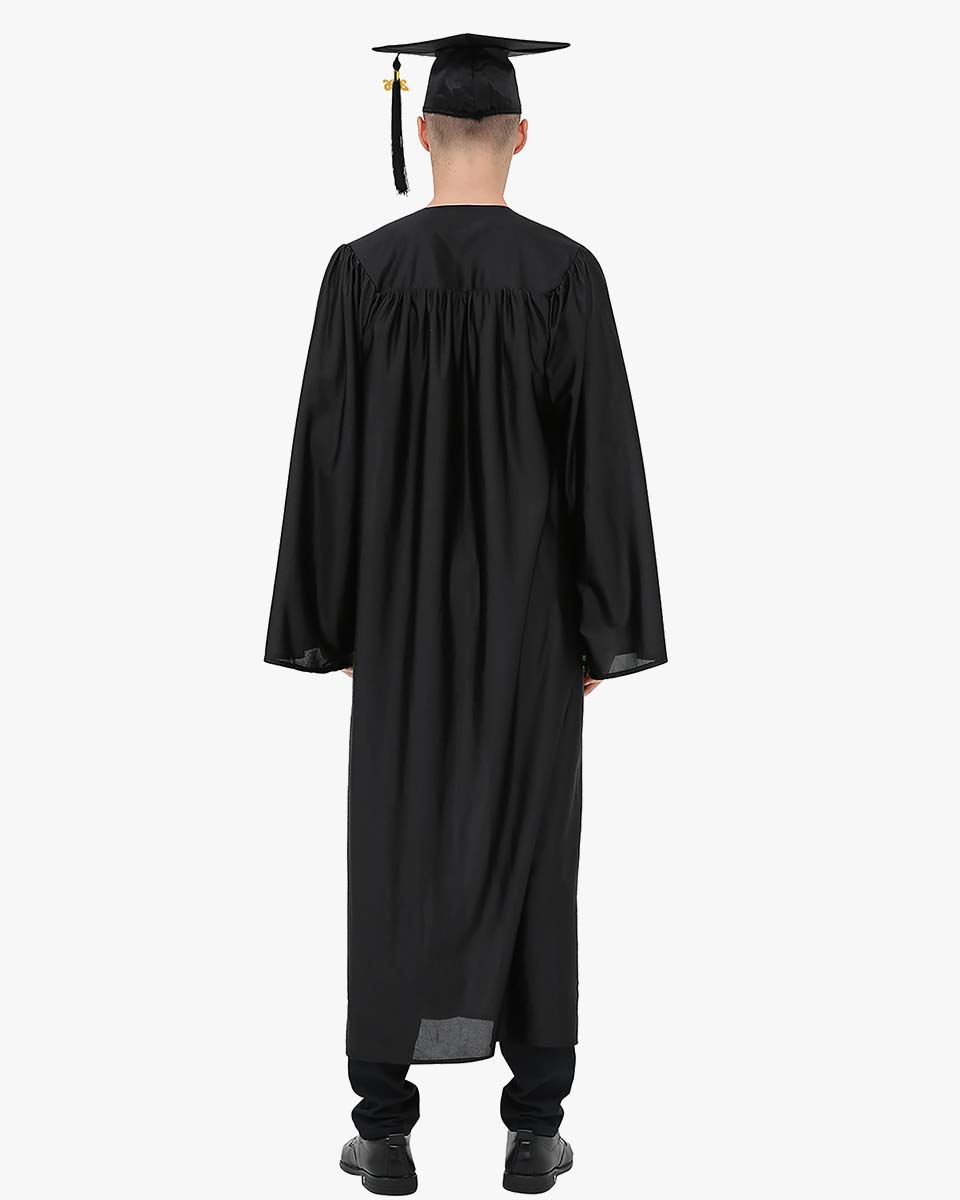 High School Economy Shiny Graduation Cap,Gown & Tassel Package - 13 Colors Available